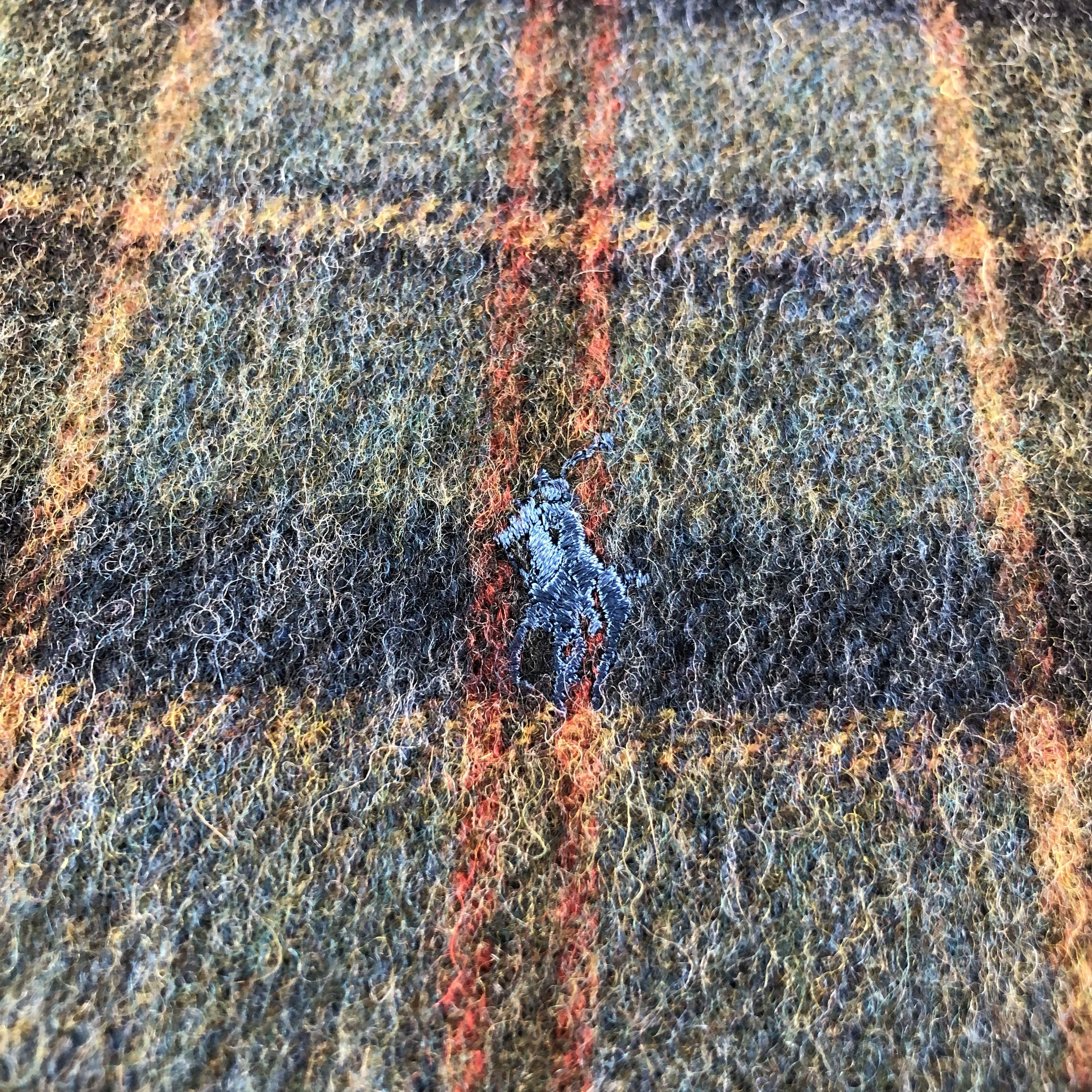 Polo Ralph Lauren Polo Ralph Lauren Tartan Wool Scarf Muffler V1835 Size ONE SIZE - 4 Thumbnail