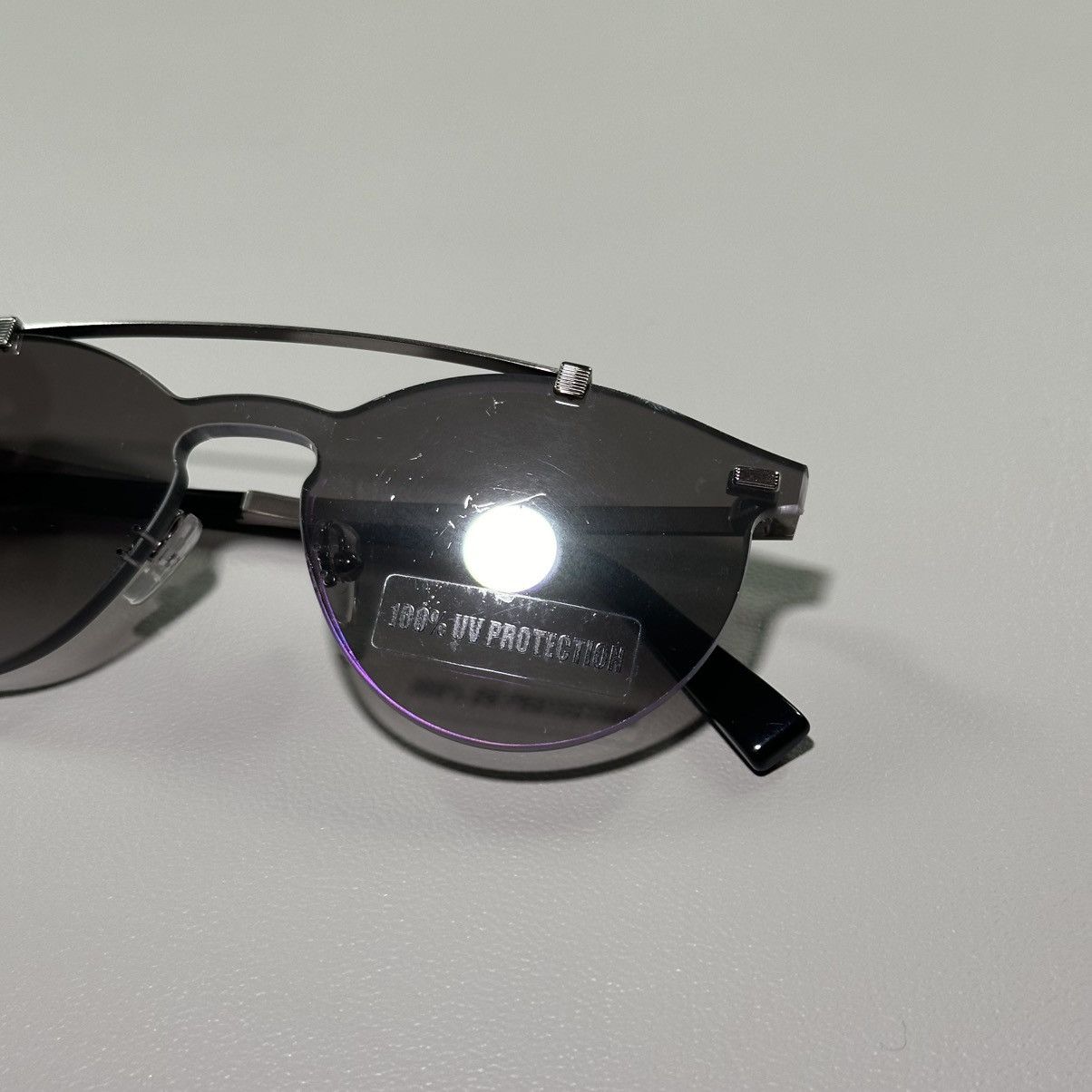 Ermenegildo Zegna Ermenegildo Zegna Rimless Round Shape Sunglasses Size ONE SIZE - 9 Thumbnail