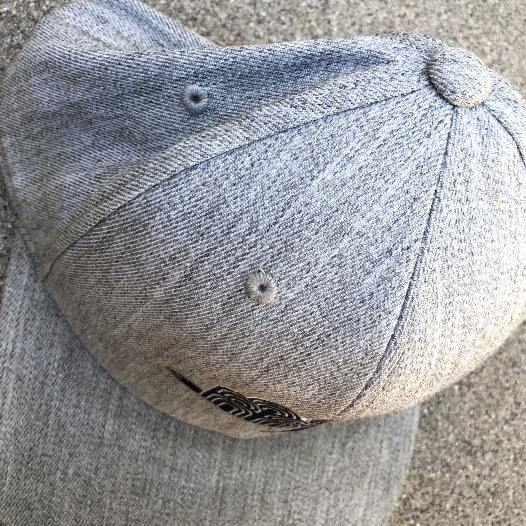Vintage YUPOONG Brazen Hazen Kona Coffee Grey Wool Blend Snapback Hat Men's One Size Grey Wool Blend Cap Size ONE SIZE - 3 Thumbnail