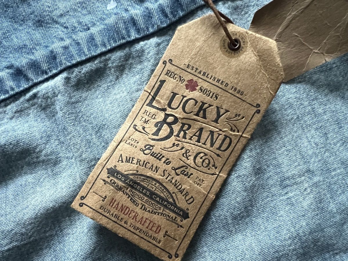Lucky Brand Lucky Brand : Denim Shirt Flower Embroidered Size US XL / EU 56 / 4 - 12 Thumbnail