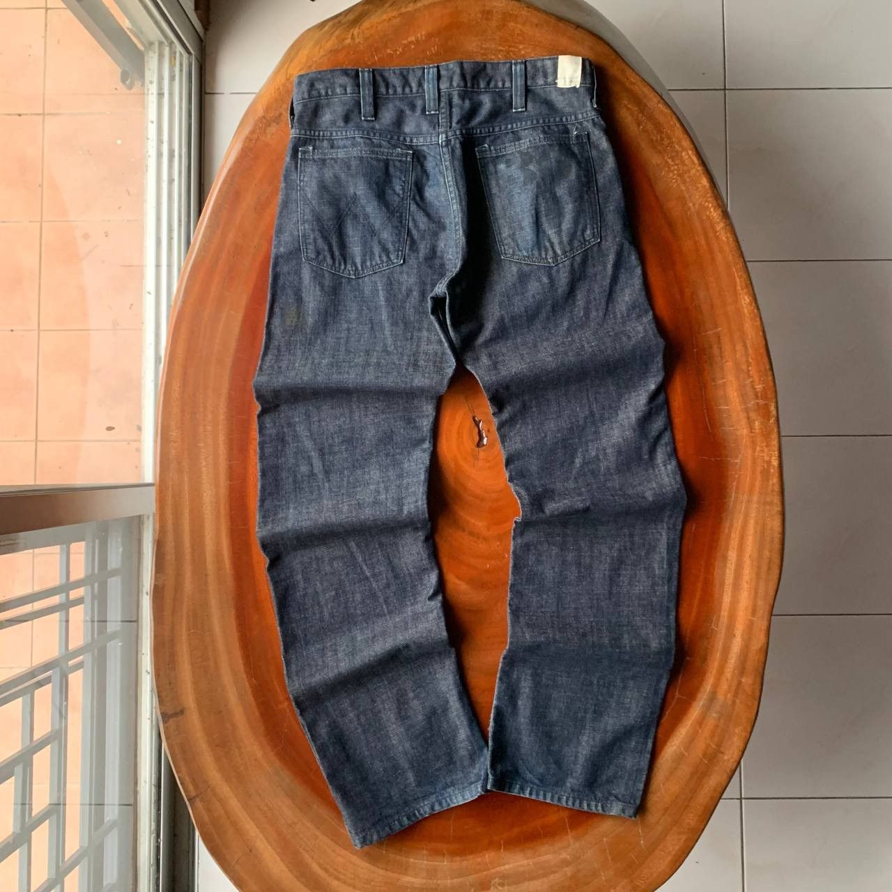 N.Hoolywood N.Hoolywood X Wrangler Blue Bell’s Dark Blue Denim Pants Size US 31 - 2 Thumbnail