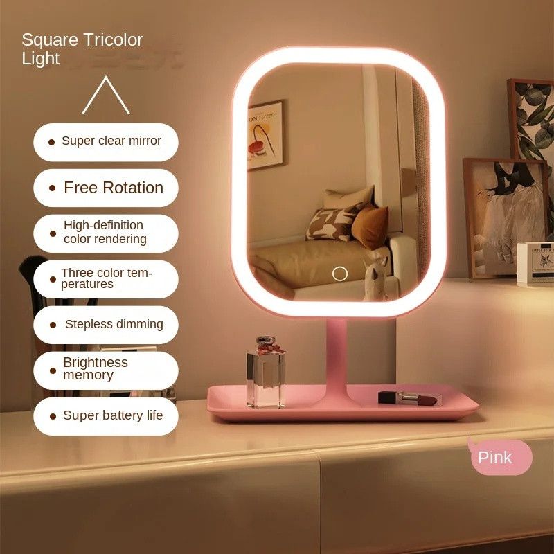 Other Unique Designer Vanity Mirror Three ColorsLEDLight Makeup Size ONE SIZE - 3 Thumbnail