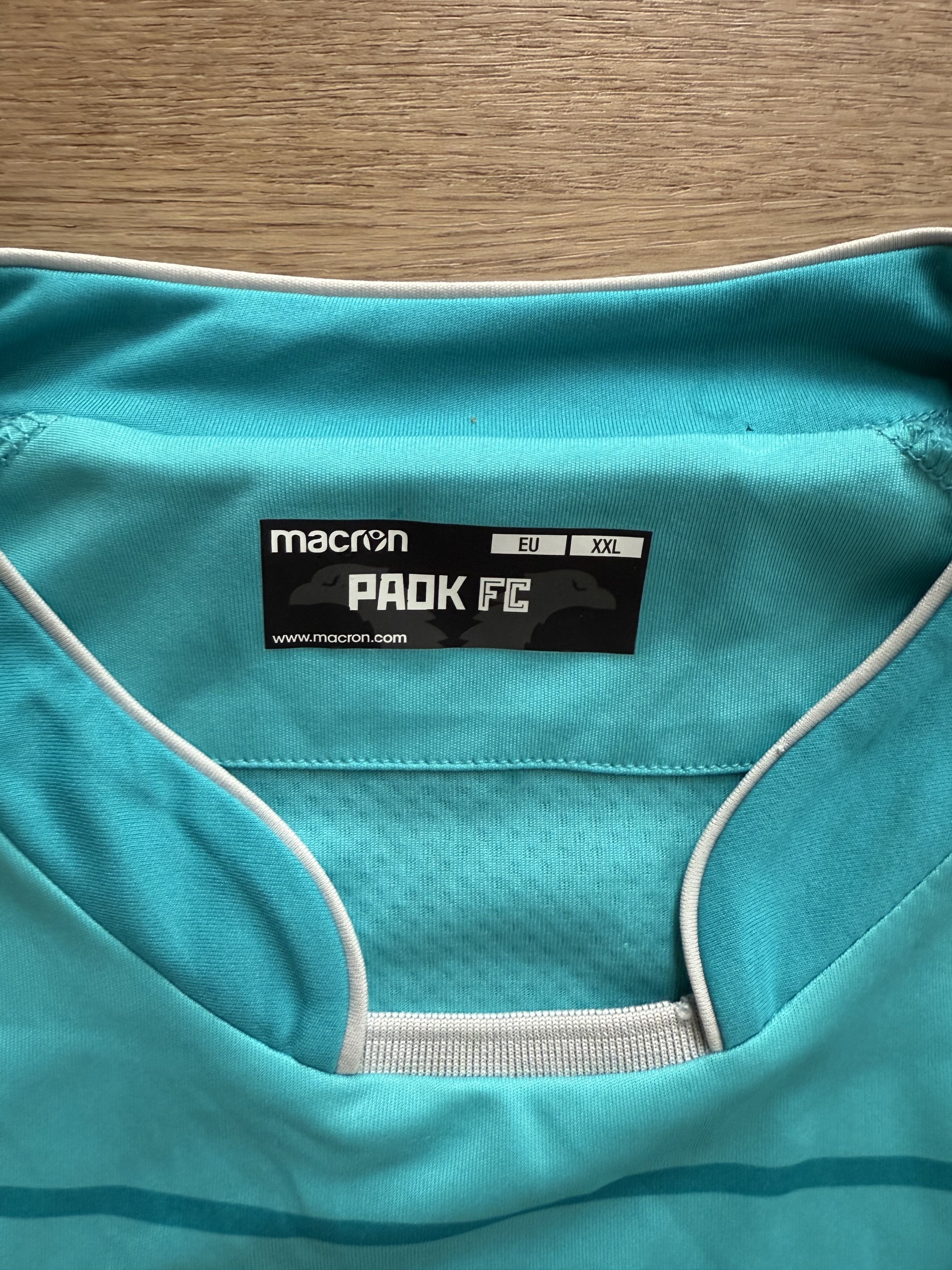 Macron PAOK FC 2017/18 Macron Blue Third Football Shirt Size XXL Size US XXL / EU 58 / 5 - 7 Thumbnail