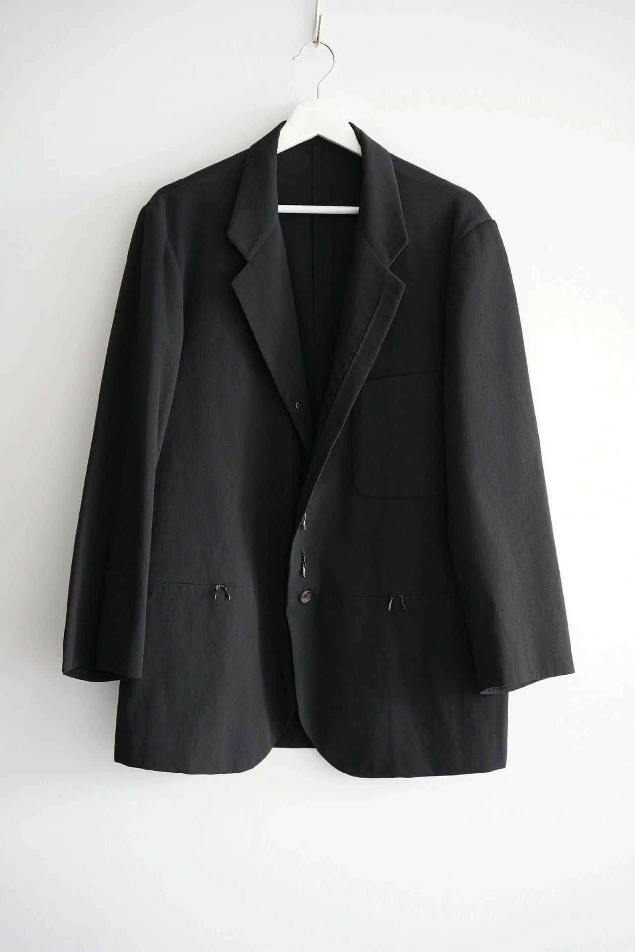 Yohji Yamamoto Black Single-Breasted Blazer - Size M Size US M / EU 48-50 / 2 - 1 Thumbnail