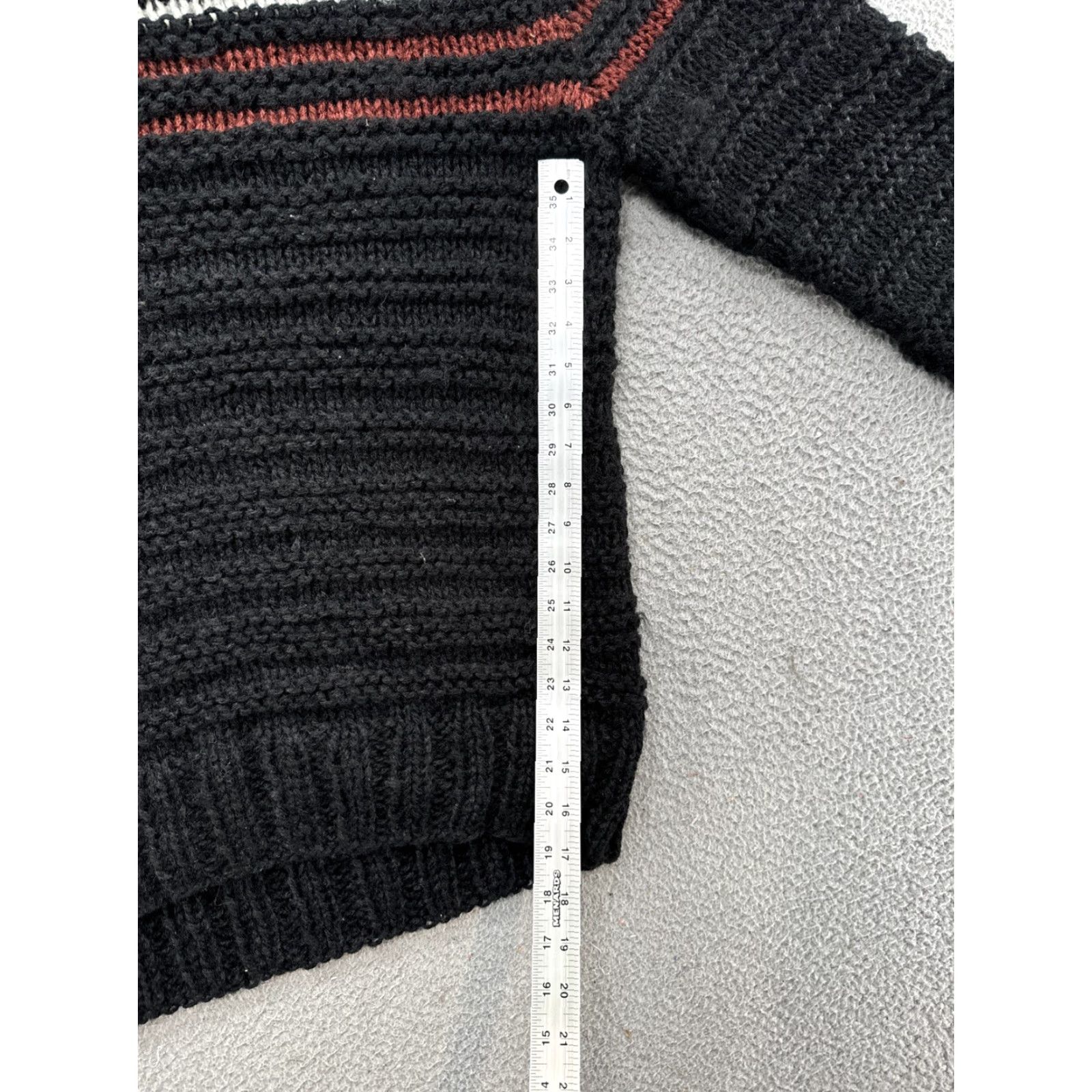 Vintage VINTAGE Campus Hand Knit Striped Pullover Sweater Men’s XL Size US XL / EU 56 / 4 - 5 Thumbnail