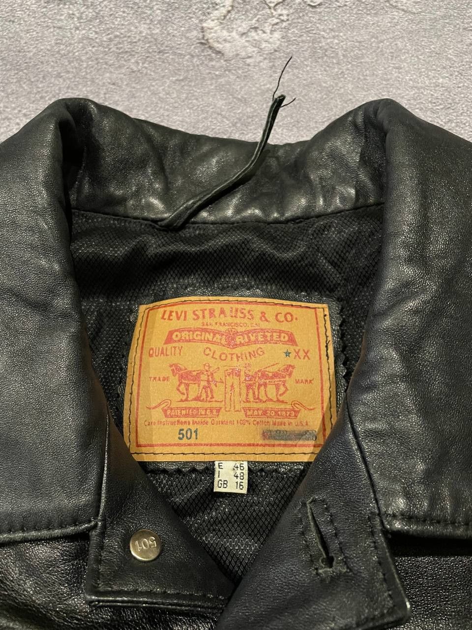 Levi's Vintage Clothing × Vintage Vintage Levi’s Natural Leather Jacket Size S / US 4 / IT 40 - 9 Thumbnail