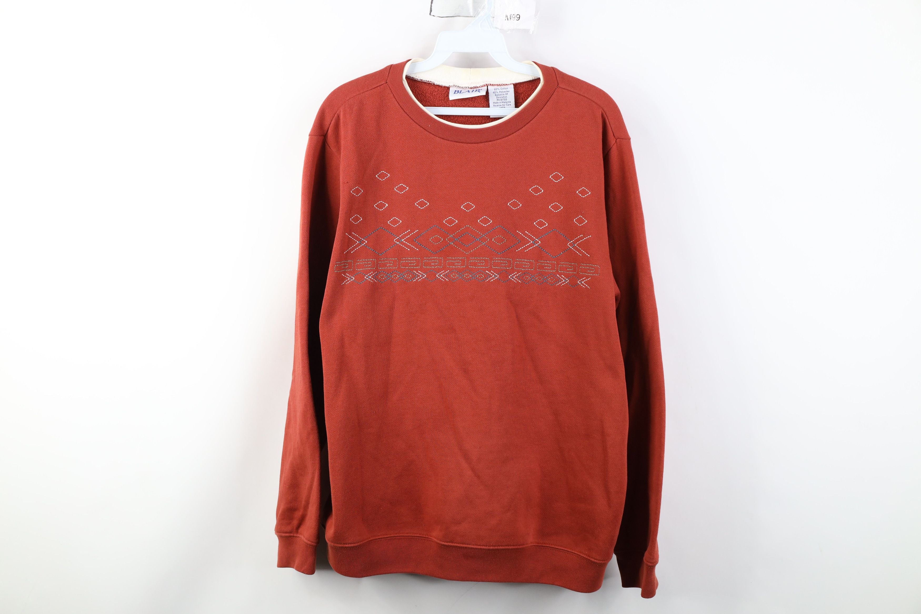 Vintage Vintage 90s Streetwear Southwestern Geometric Sweatshirt Size M / US 6-8 / IT 42-44 - 1 Thumbnail