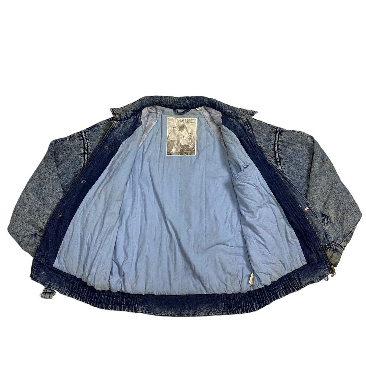 Japanese Brand × Vintage Vintage 80s Gleeman denim bomber jacket Size US L / EU 52-54 / 3 - 7 Thumbnail