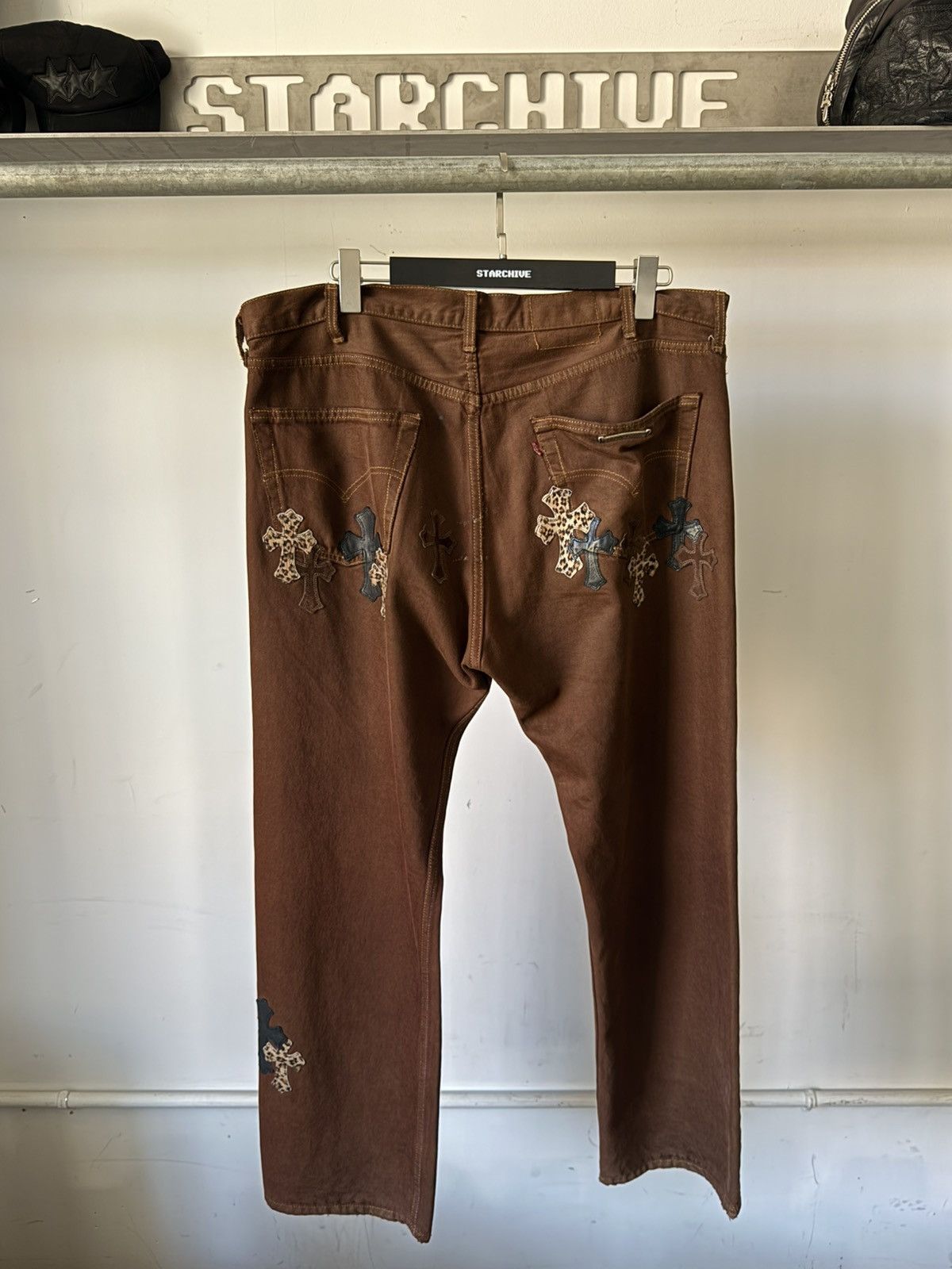 Chrome Hearts Chrome Hearts Multi Patch Brown Levi 501 Size US 38 / EU 54 - 3 Thumbnail