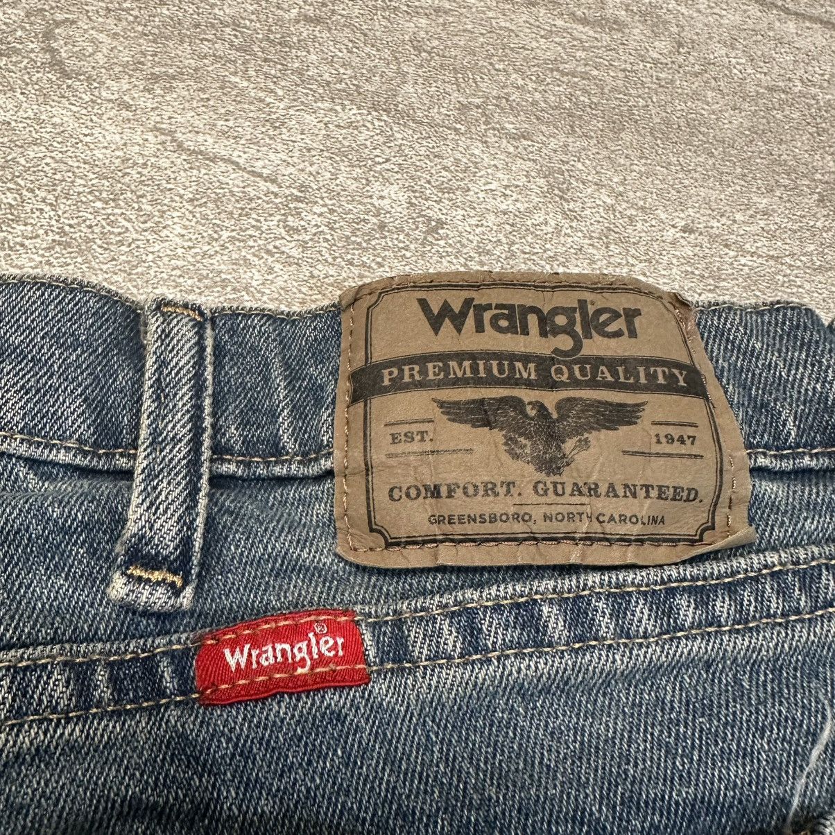 Vintage × Wrangler Vintage Wrangler Jorts Denim Shorts Mid Blue Baggy Relaxed Size US 34 / EU 50 - 5 Thumbnail