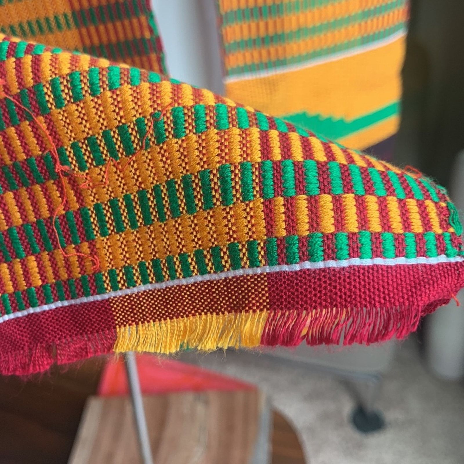 Handmade AFRICAN KENTE HANDWOVEN SCARF Size ONE SIZE - 4 Thumbnail