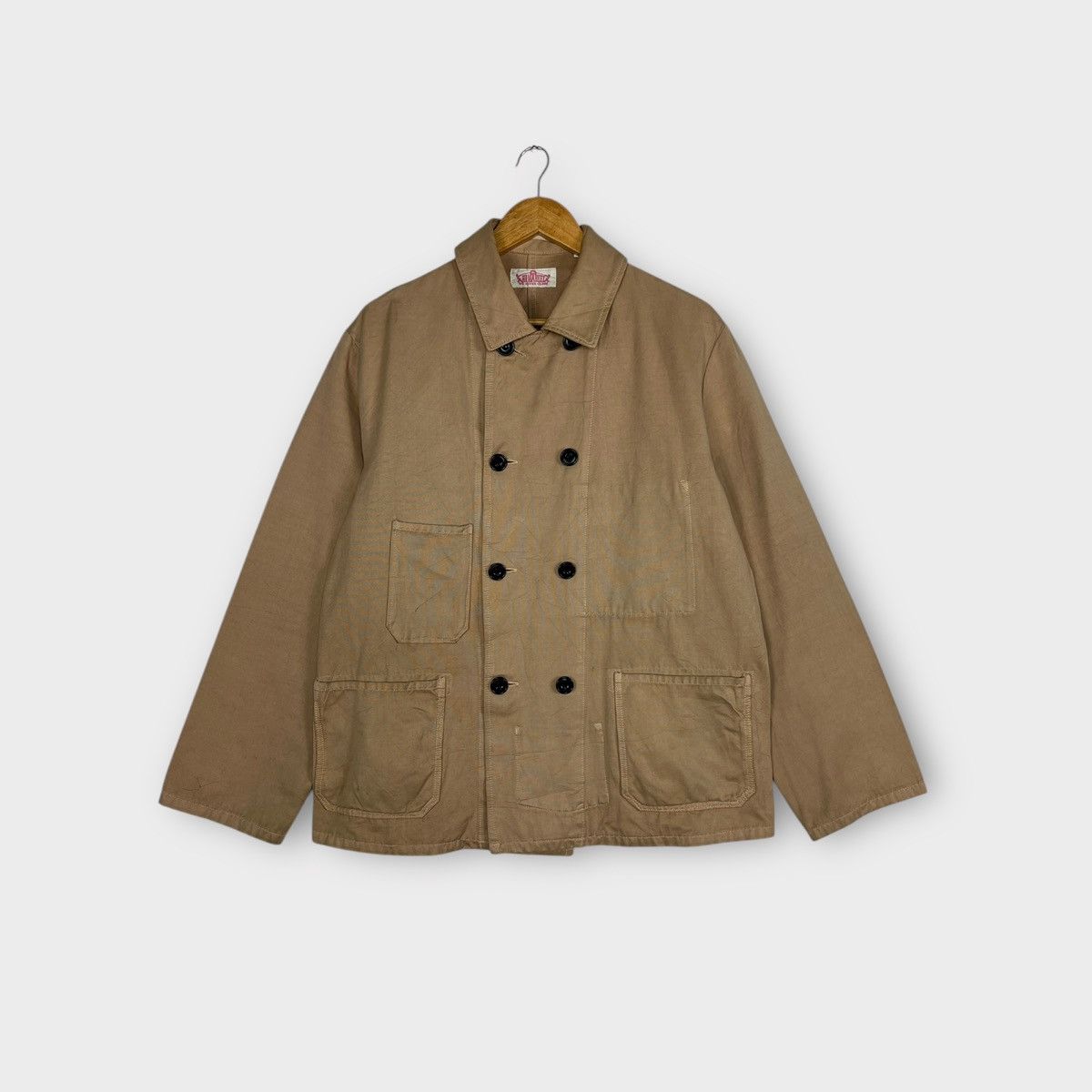 HOLLYWOOD RANCH MARKET 🔥 Pick Hollywood Rach Market Moleskin Double Breast Jacket Size US L / EU 52-54 / 3 - 4 Thumbnail