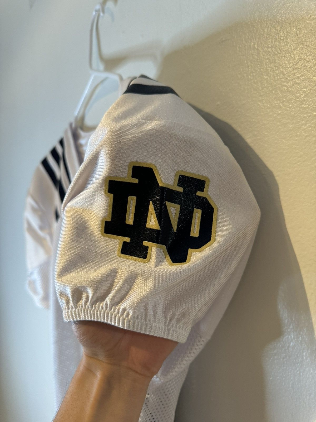 Adidas Adidas Notre Dame Fighting #19 Game Worn Jersey Size 44 Size US L / EU 52-54 / 3 - 4 Thumbnail