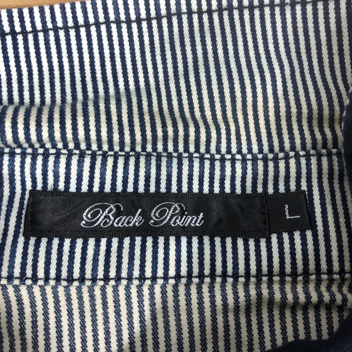Indigo × Japanese Brand BACK POINT Hikori Shirt Japanese Brand Indigo Size US L / EU 52-54 / 3 - 4 Thumbnail
