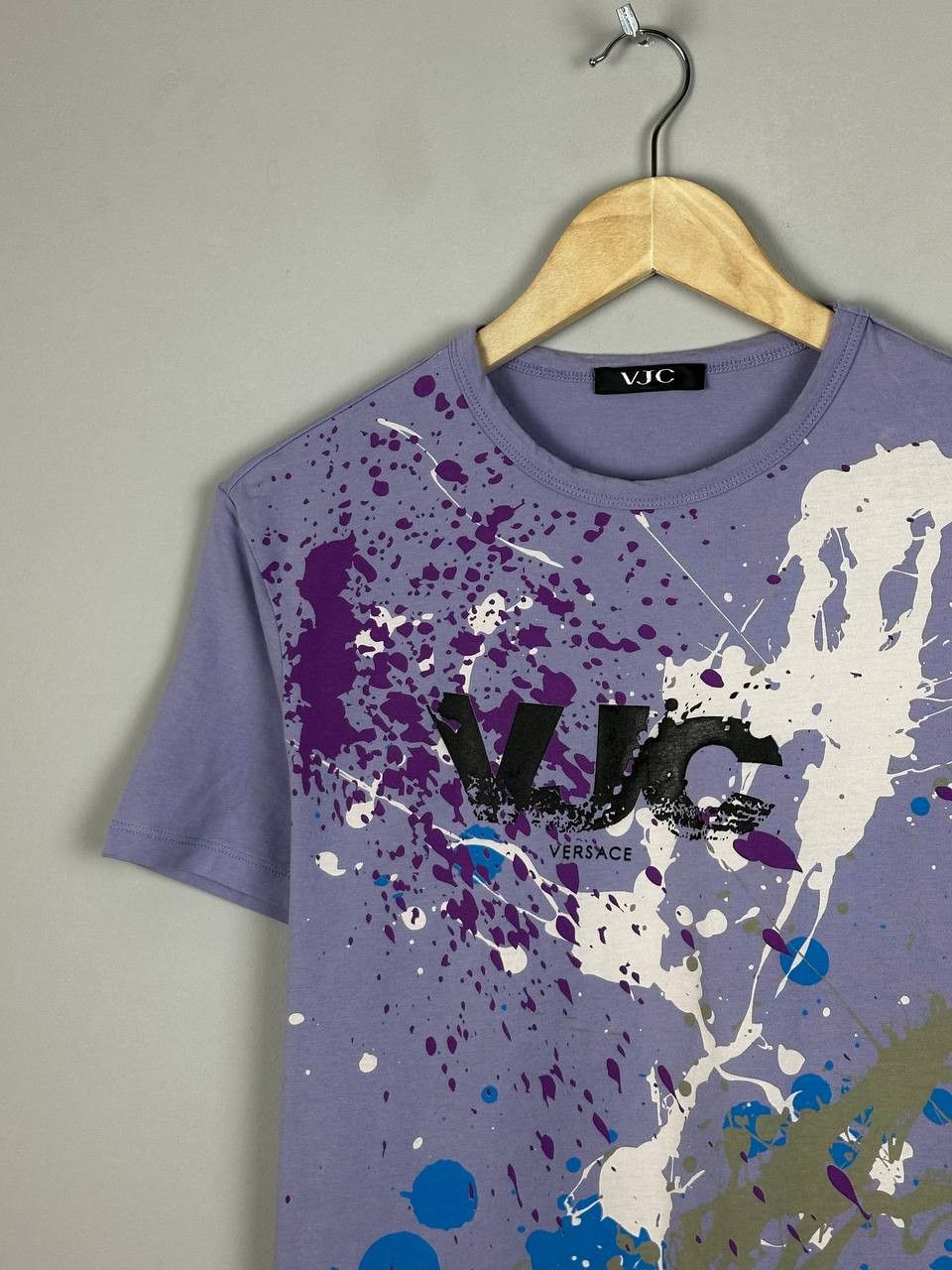 Versace Jeans Couture Versace Jeans Couture Vintage Paint Splatter T Shirt Size L / US 10 / IT 46 - 3 Thumbnail