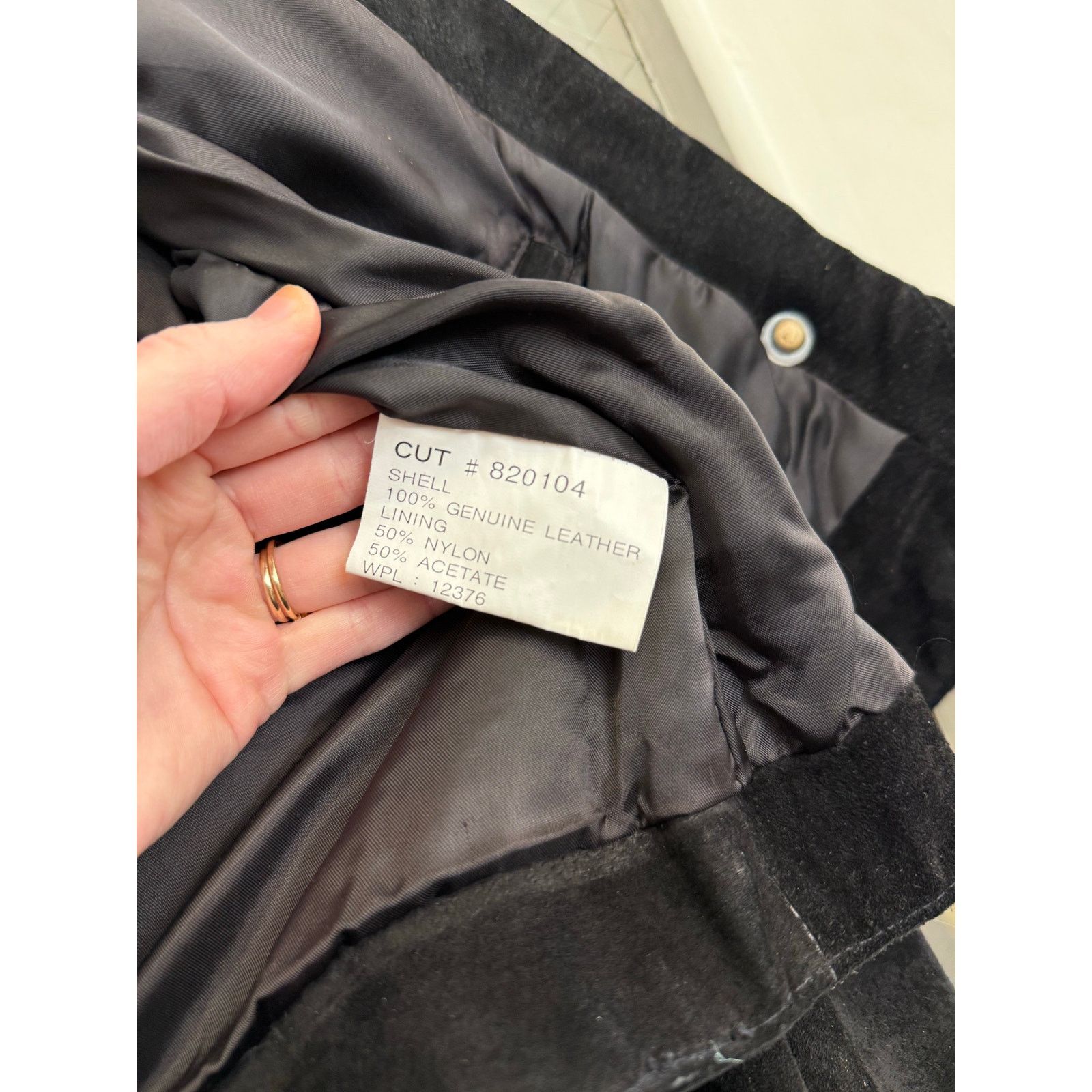 Vintage Vintage Pioneer Wear Black Suede Leather Jacket Sz Med GS Size M / US 6-8 / IT 42-44 - 5 Thumbnail