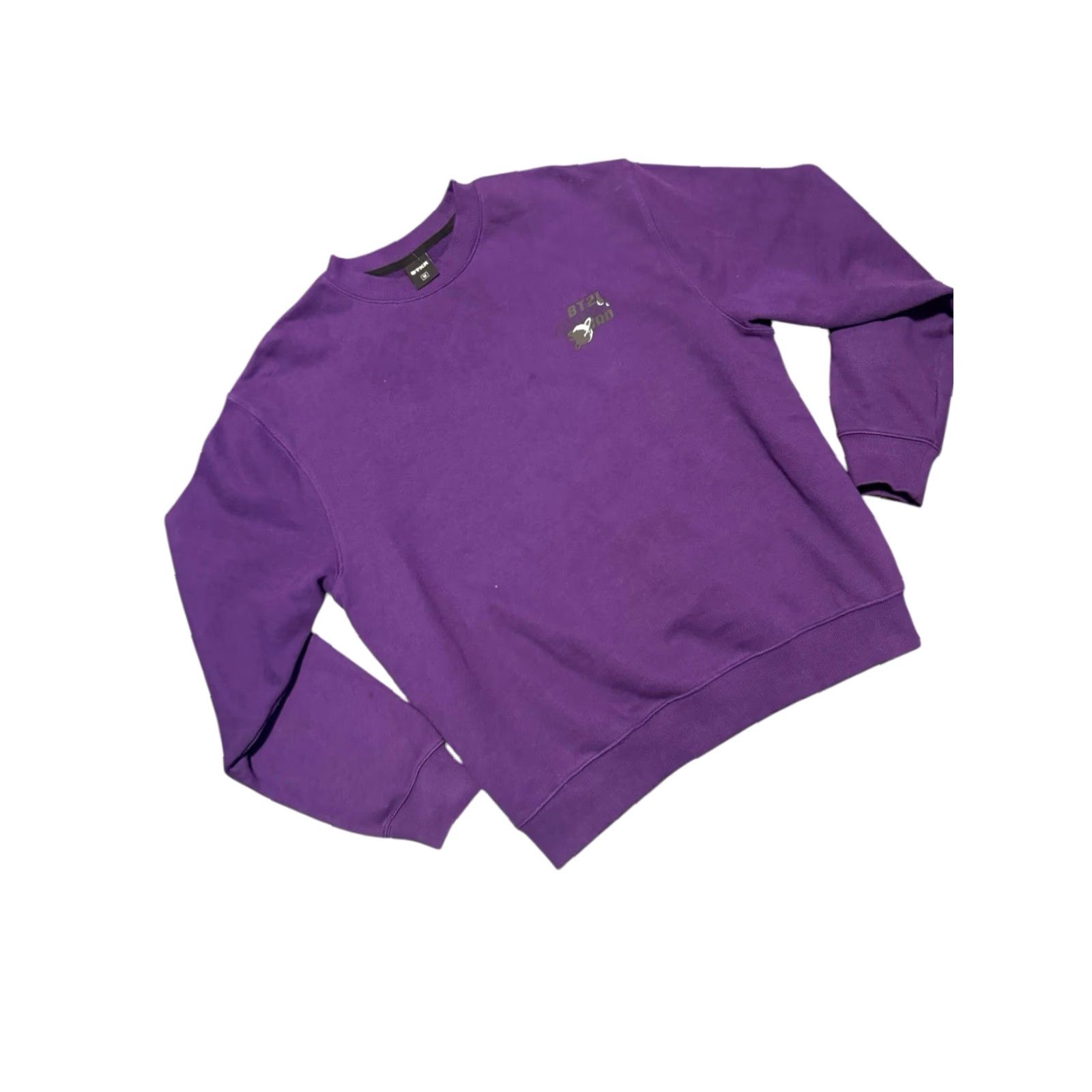 Vintage STKR BT21 Space Squad Sweatshirt MTM Japan Crewneck Purple Cartoon Size Medium Mens Size US M / EU 48-50 / 2 - 3 Thumbnail