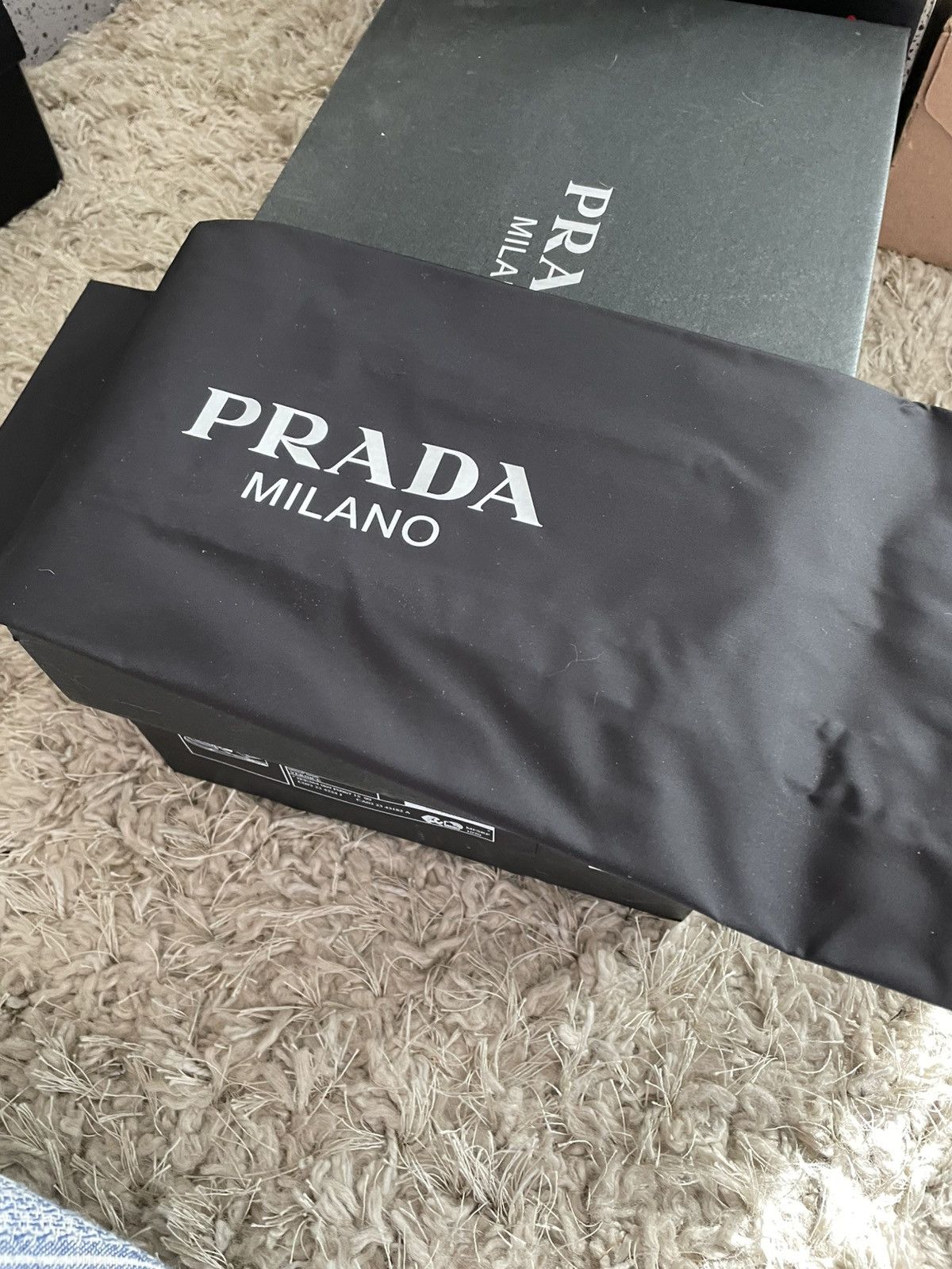 Prada Prada Downtown Leather Black/White Size US 12 / EU 45 - 2 Thumbnail