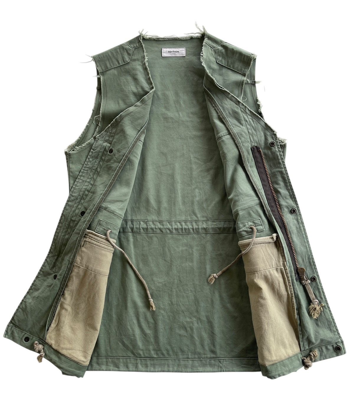 Edition Japan Edition Tokyo M-65 Cut Off Distressed Vest Jacket Size US S / EU 44-46 / 1 - 5 Thumbnail