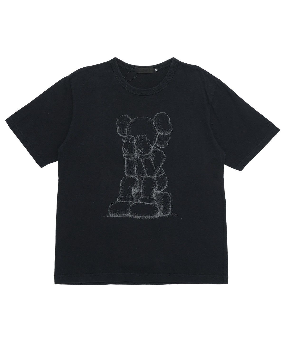 Original Fake KAWS / OriginalFake Black graphic T-shir Size US M / EU 48-50 / 2 - 1 Thumbnail