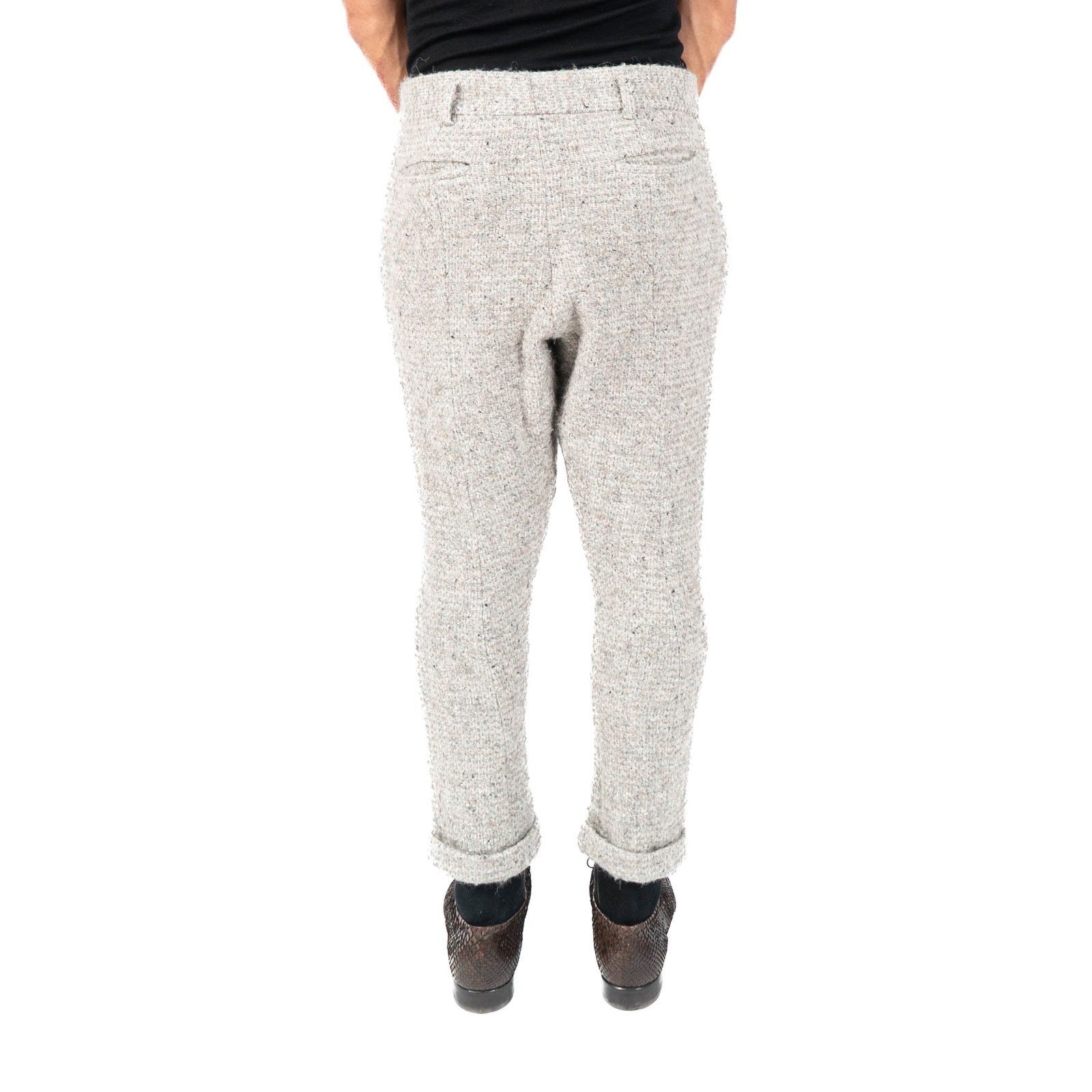 Haider Ackermann FW14 Cropped Trousers in Grey Boucle Wool Size US 30 / EU 46 - 4 Thumbnail