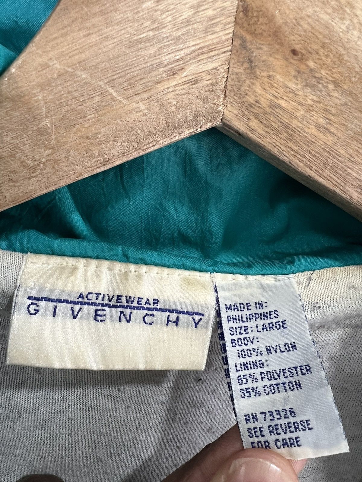 Givenchy Vintage 80s Givenchy Track Jacket Top Zip Up windbreaker Size US L / EU 52-54 / 3 - 4 Thumbnail