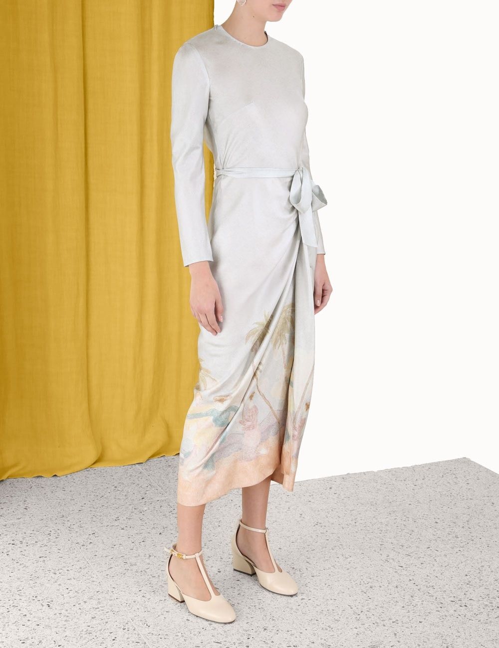Zimmermann oc11z0425 Sensory Drape Dress in Multicolor Size XL / US 12-14 / IT 48-50 - 4 Thumbnail