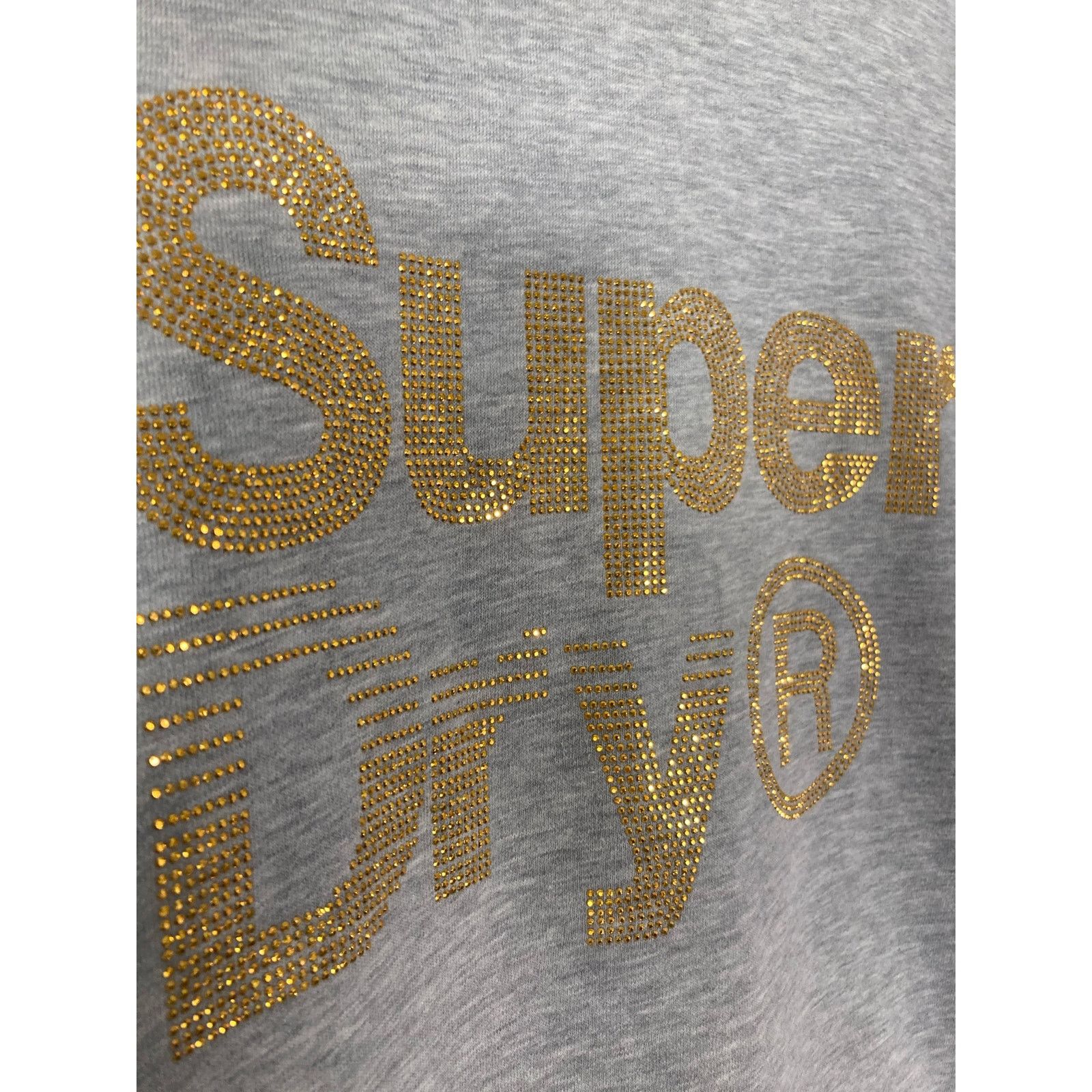 Superdry Superdry Women's S Gray Sparkle Crewneck Sweatshirt Size S / US 4 / IT 40 - 9 Thumbnail