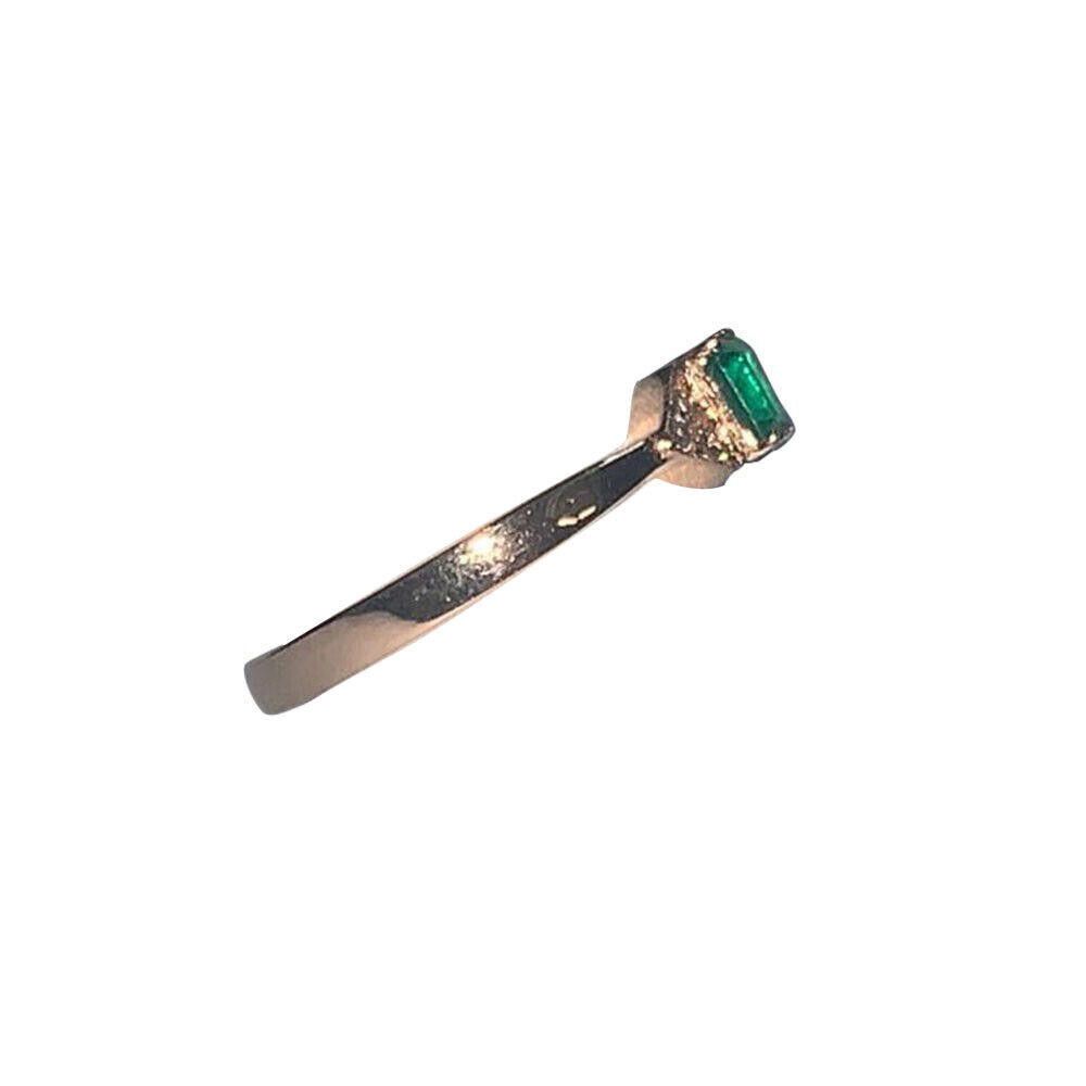 Designer Alberto Juan 18 KT Gold Emerald Diamond Ring Size ONE SIZE - 2 Thumbnail