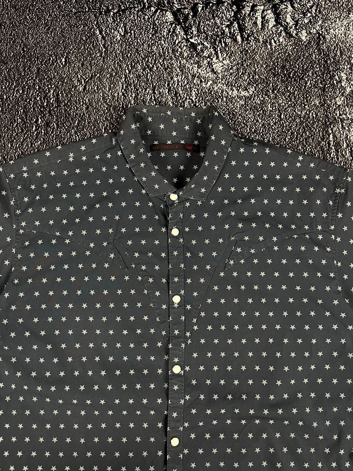 Levi's Vintage Levi’s Stars Print Western Short Sleeve Button Shirt Size US L / EU 52-54 / 3 - 3 Thumbnail