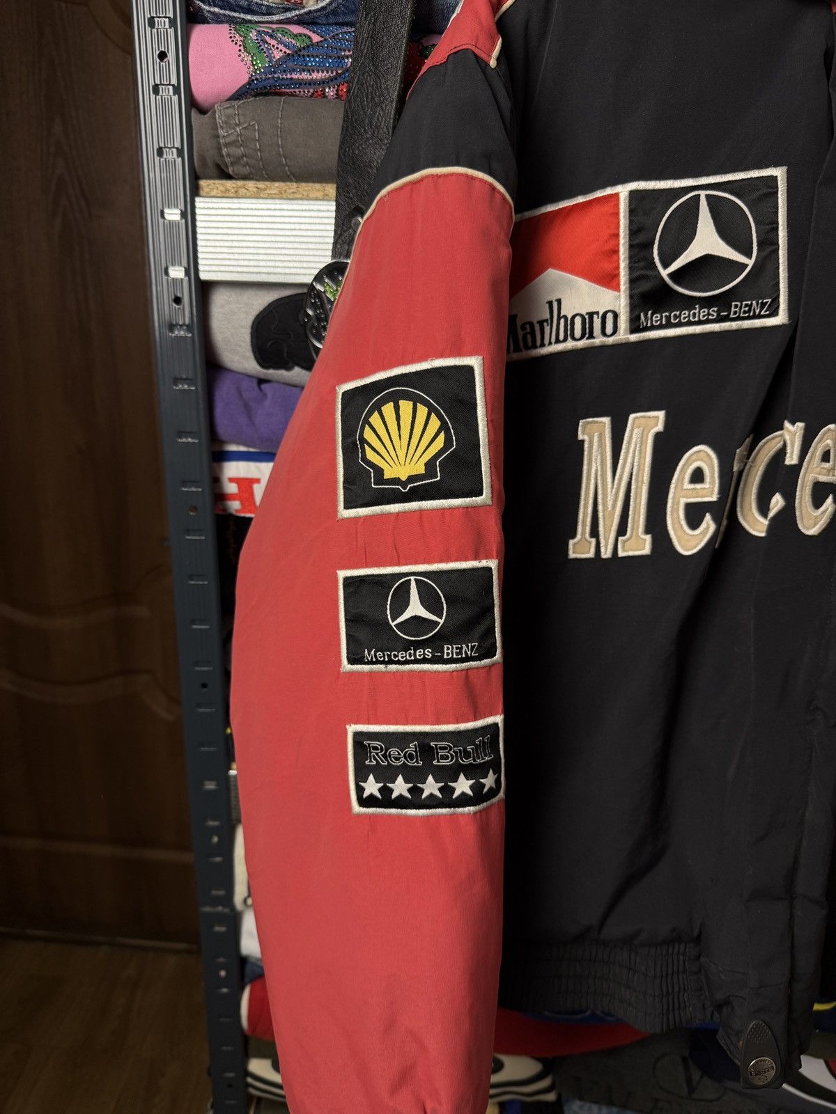 Marlboro Crazy Mercedes Marlboro Red Bull Racing Vintage Jacket Size US M / EU 48-50 / 2 - 5 Thumbnail