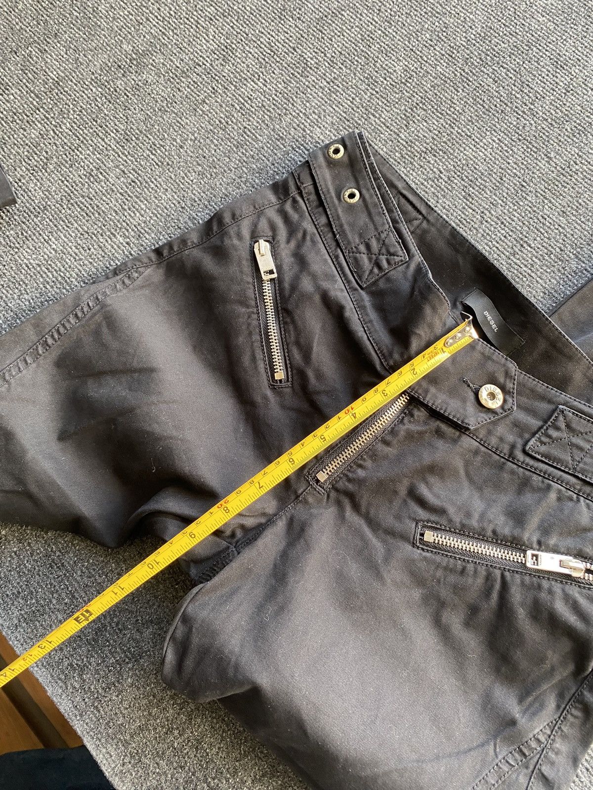 Diesel 🔥Opium Punk Diesel Moto Racing Gothic Pants Zip rare 27 Size 27" / US 4 / IT 40 - 8 Thumbnail
