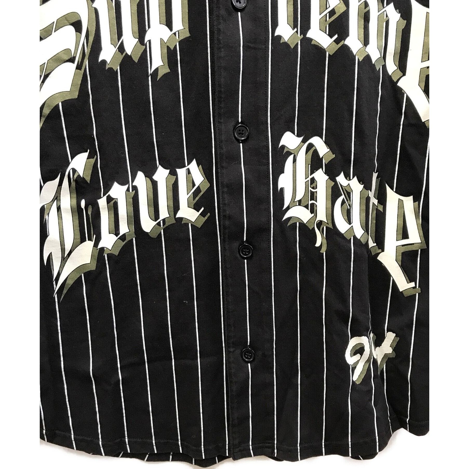 Supreme SUPREME 19AW Short Sleeve Love Hate Baseball Jersey Black S Size US S / EU 44-46 / 1 - 7 Thumbnail