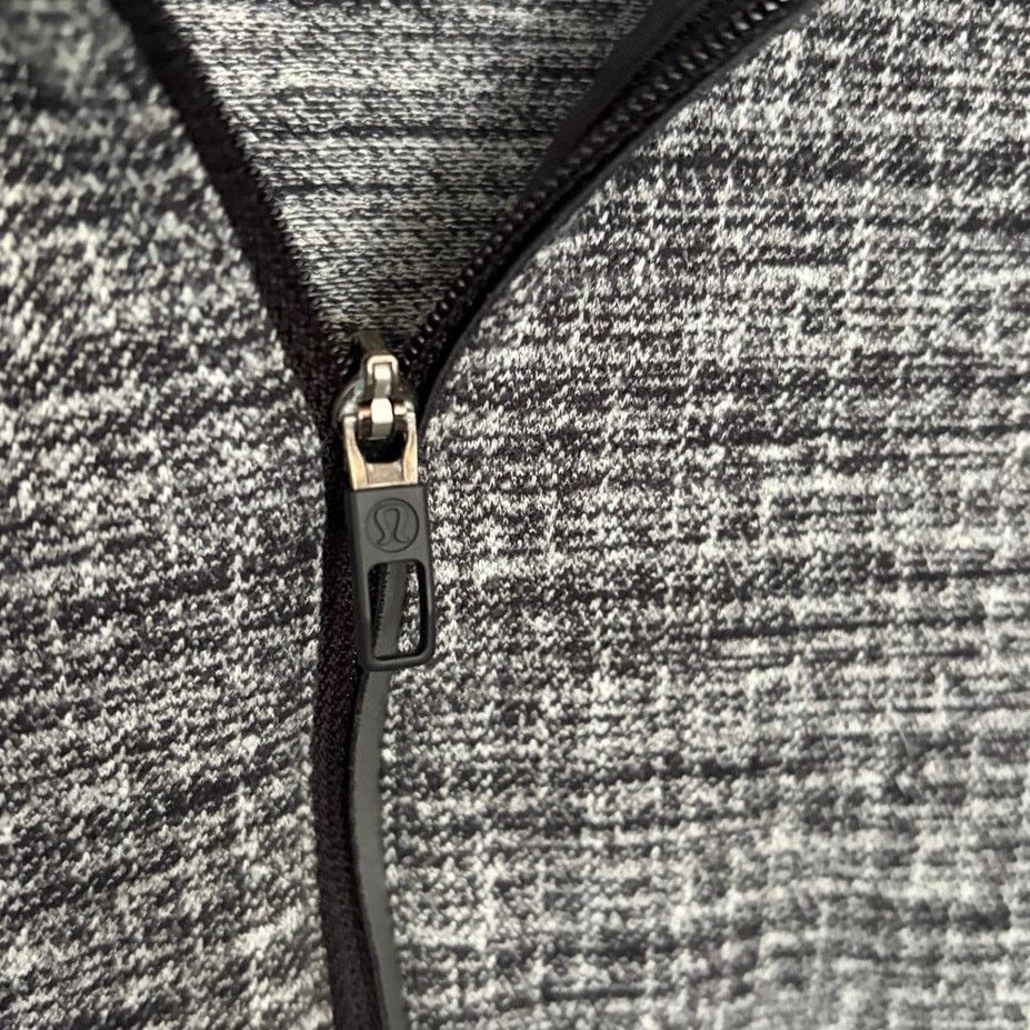 Lululemon Lululemon Surge Warm 1/2 Zip Pullover Heathered Black M3BJ8S Size US M / EU 48-50 / 2 - 4 Thumbnail