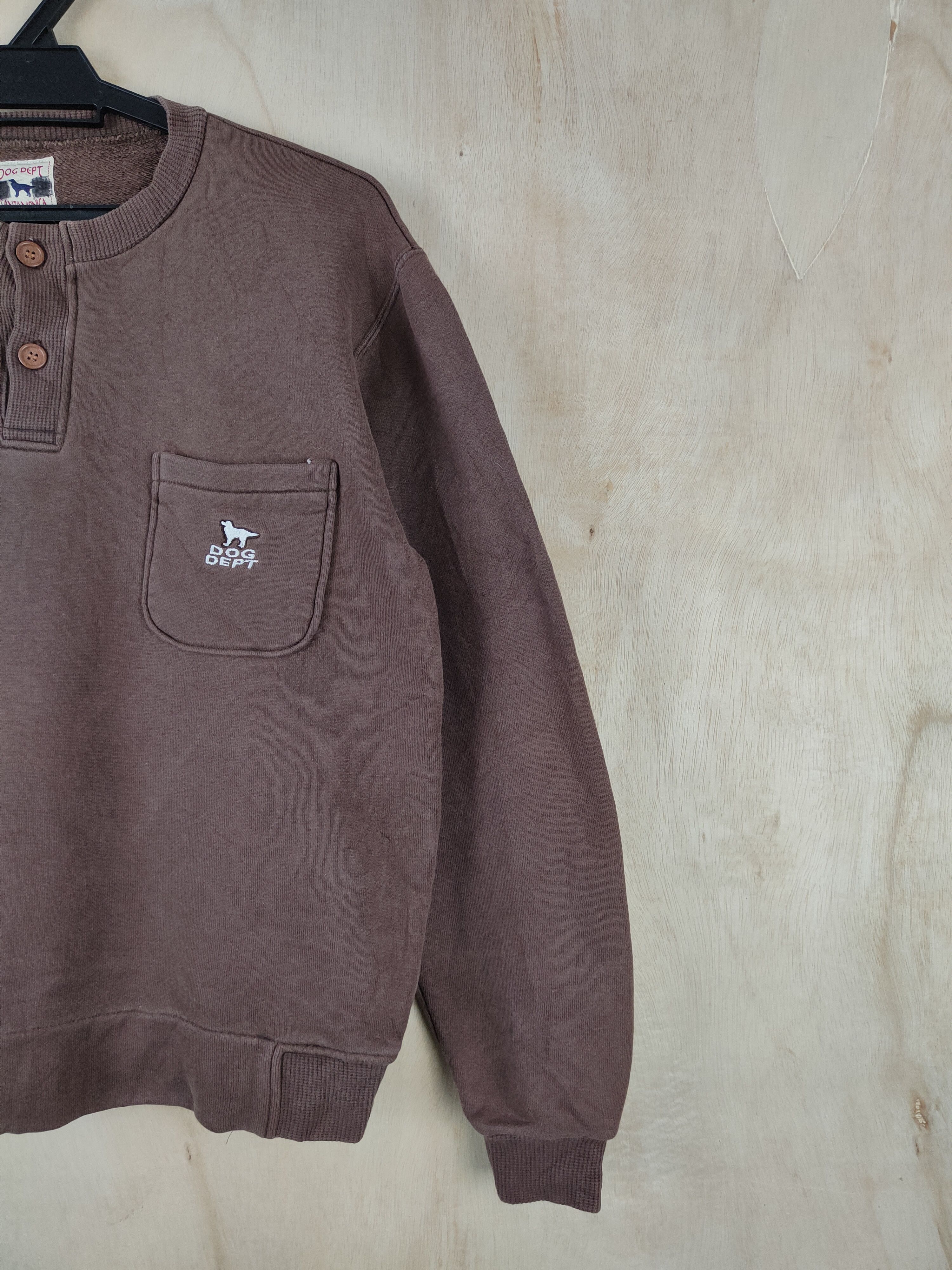 Japanese Brand Dog Dept Dark Brown Sweatshirts #S2565 Size US S / EU 44-46 / 1 - 7 Thumbnail