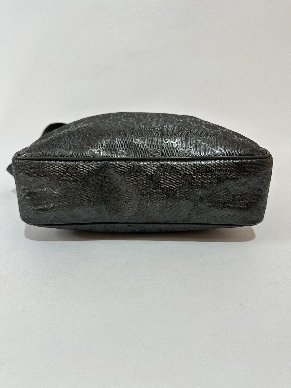 Gucci Gucci Silver Metallic GG Imprime Coated Canvas Messenger Bag Size ONE SIZE - 5 Thumbnail