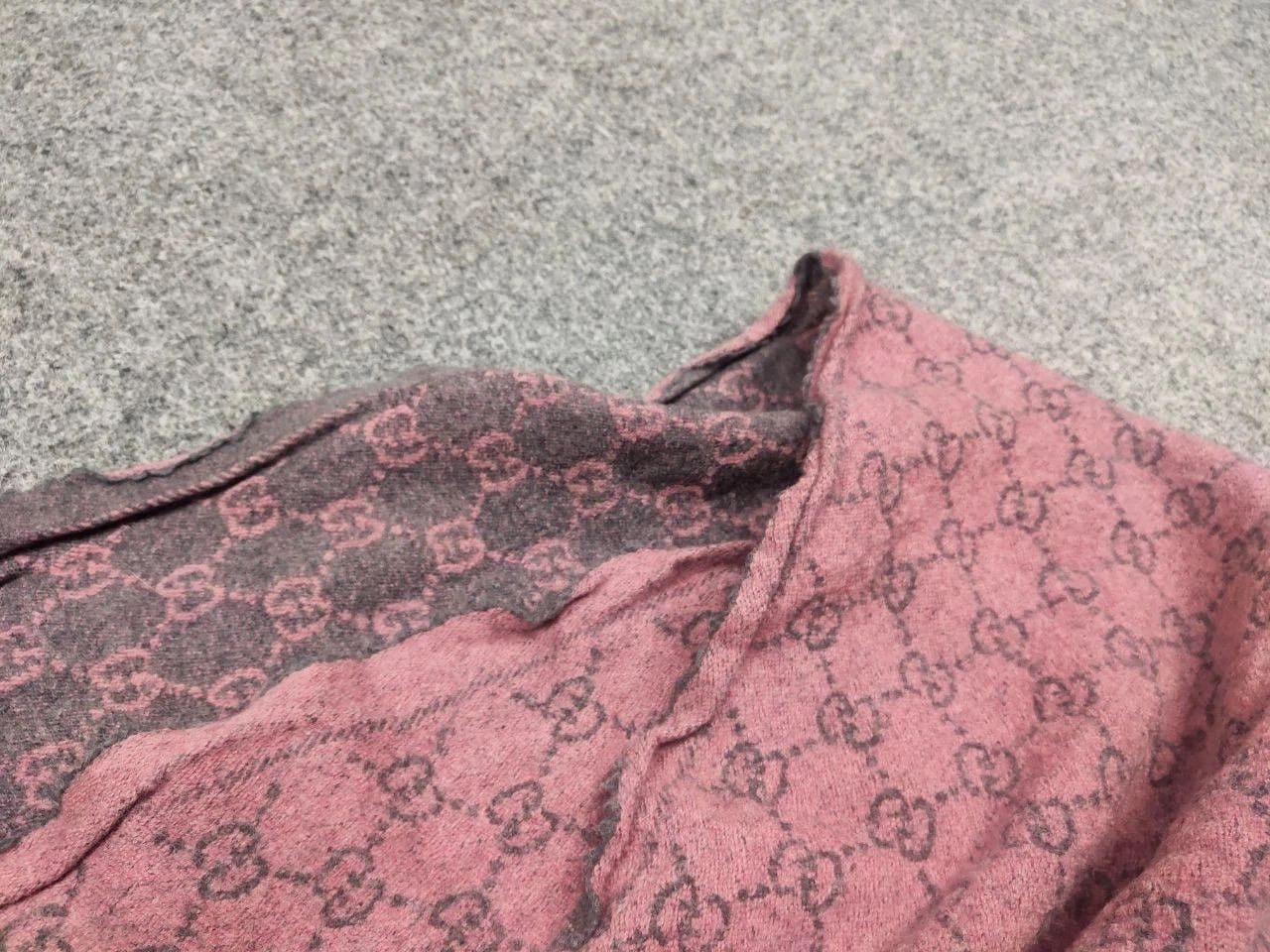Gucci Gucci GG Monogram Authentic double-sided wool scarf Size ONE SIZE - 11 Thumbnail