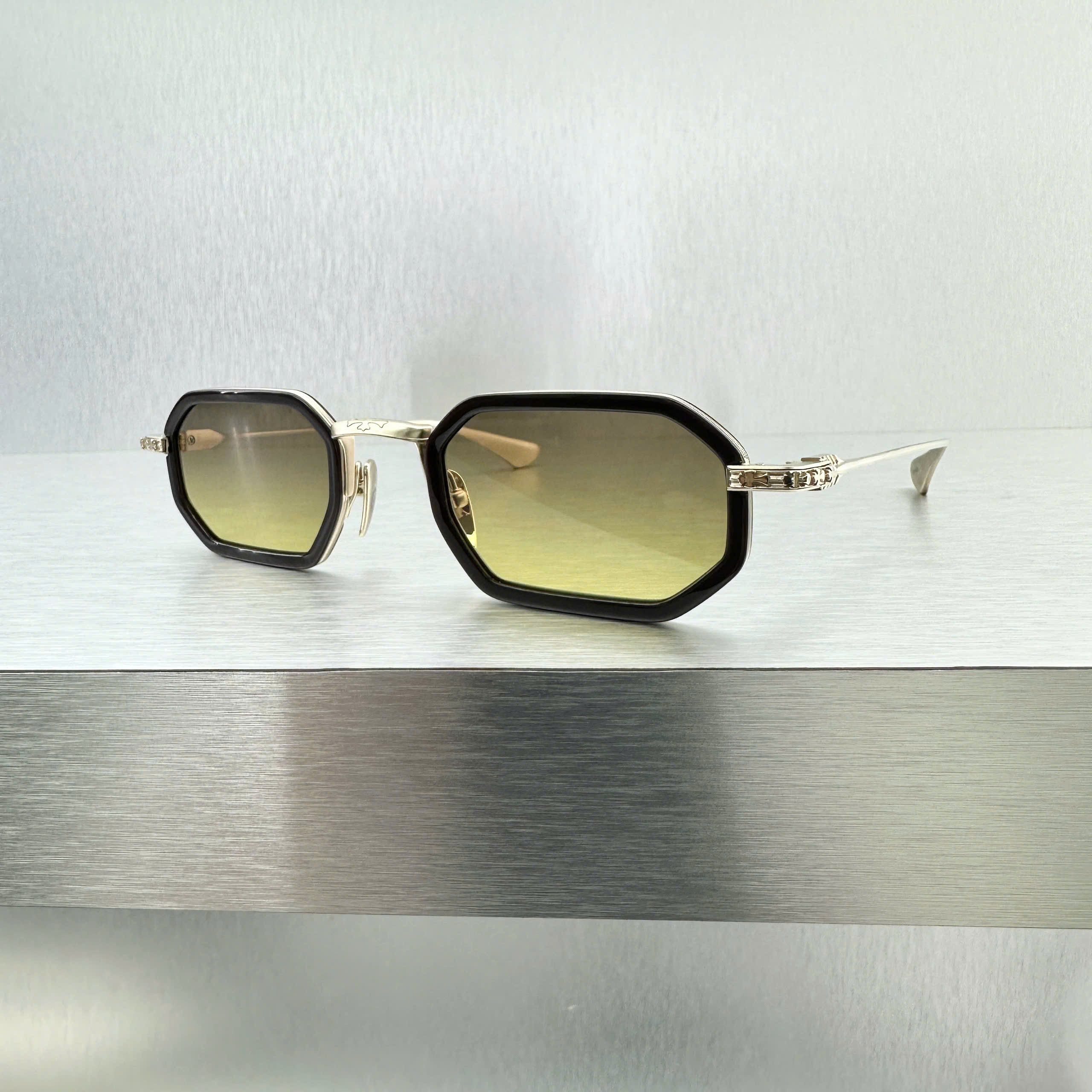 Chrome Hearts CHROME HEARTS STYLIDA CLASSIC BROWN/MATTE GOLD PLATED SUN Size ONE SIZE - 5 Thumbnail