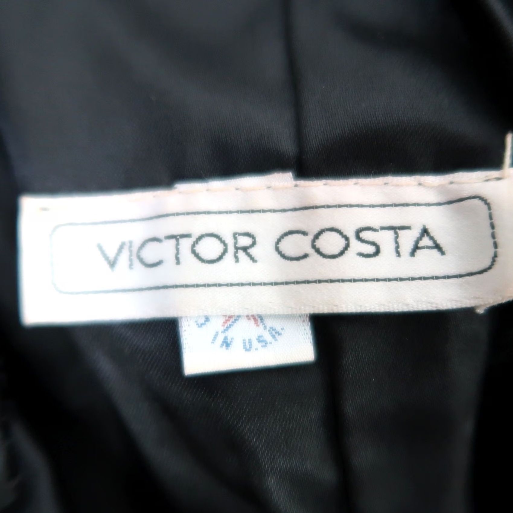 Vintage VINTAGE Victor Costa Black Velvet Kne e Length Sheath Cocktail Dress 6 Womens Sleeveless Zip Back 90s 80s Party Formal Size M / US 6-8 / IT 42-44 - 5 Thumbnail