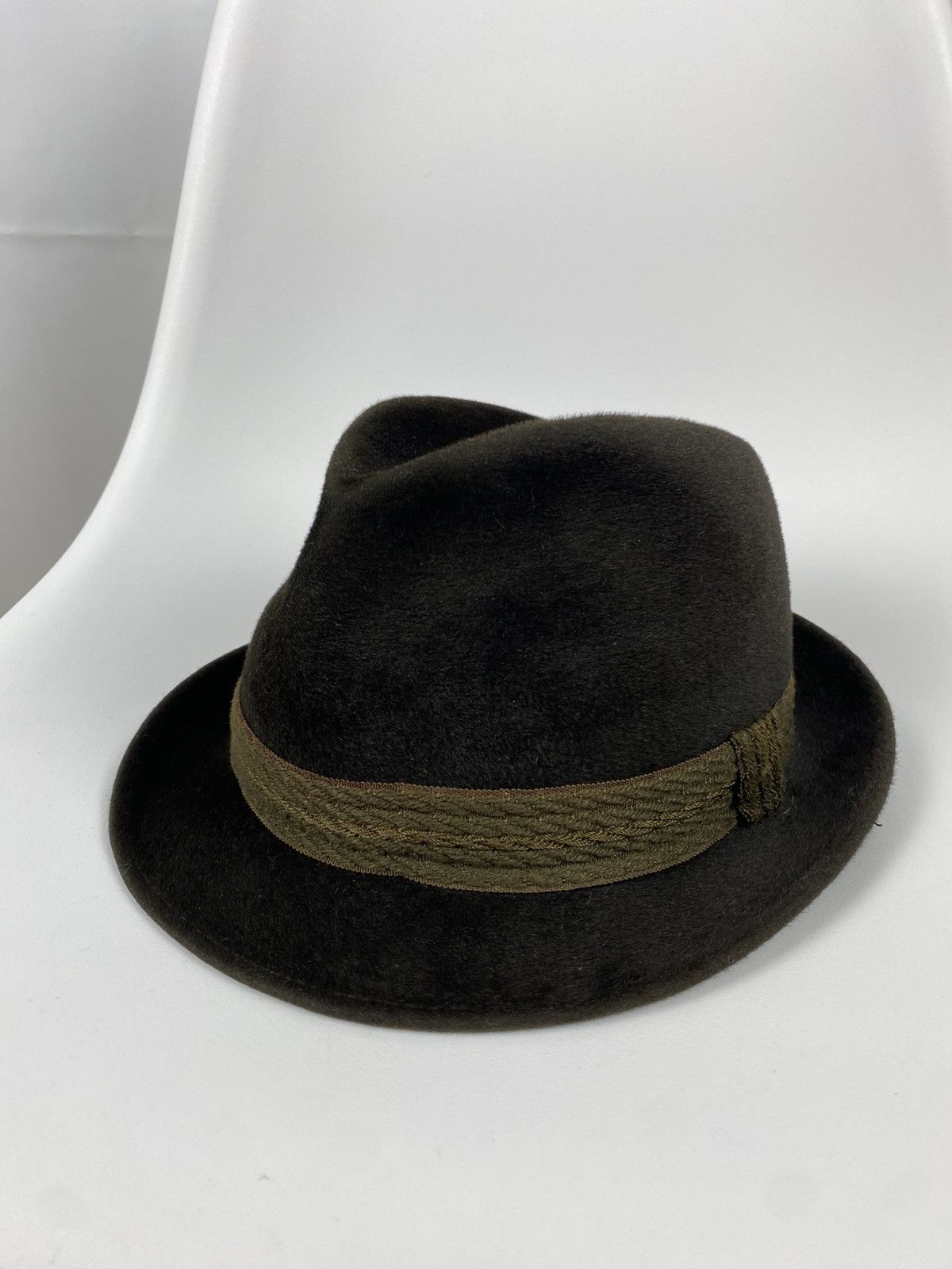 Other Dunn&Co Wool Fedora Hat Size 58 7 1/8 Great Britain Size ONE SIZE - 6 Thumbnail
