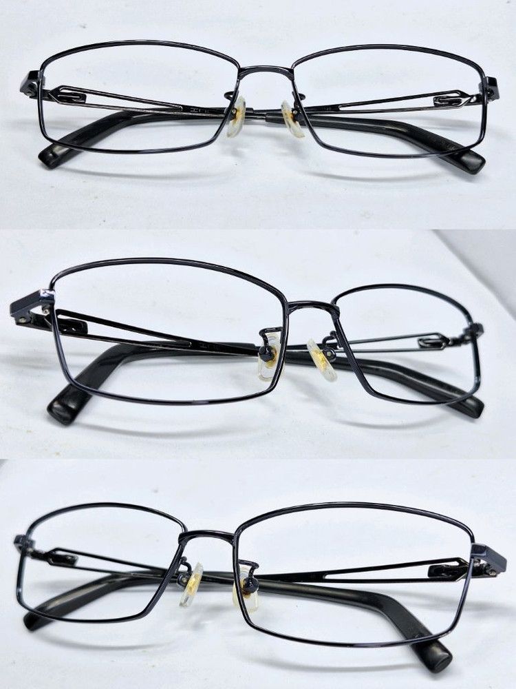 Other VINTAGE INCLUSE Midnight Blue Square Glasses Grid Hinge Size ONE SIZE - 9 Thumbnail