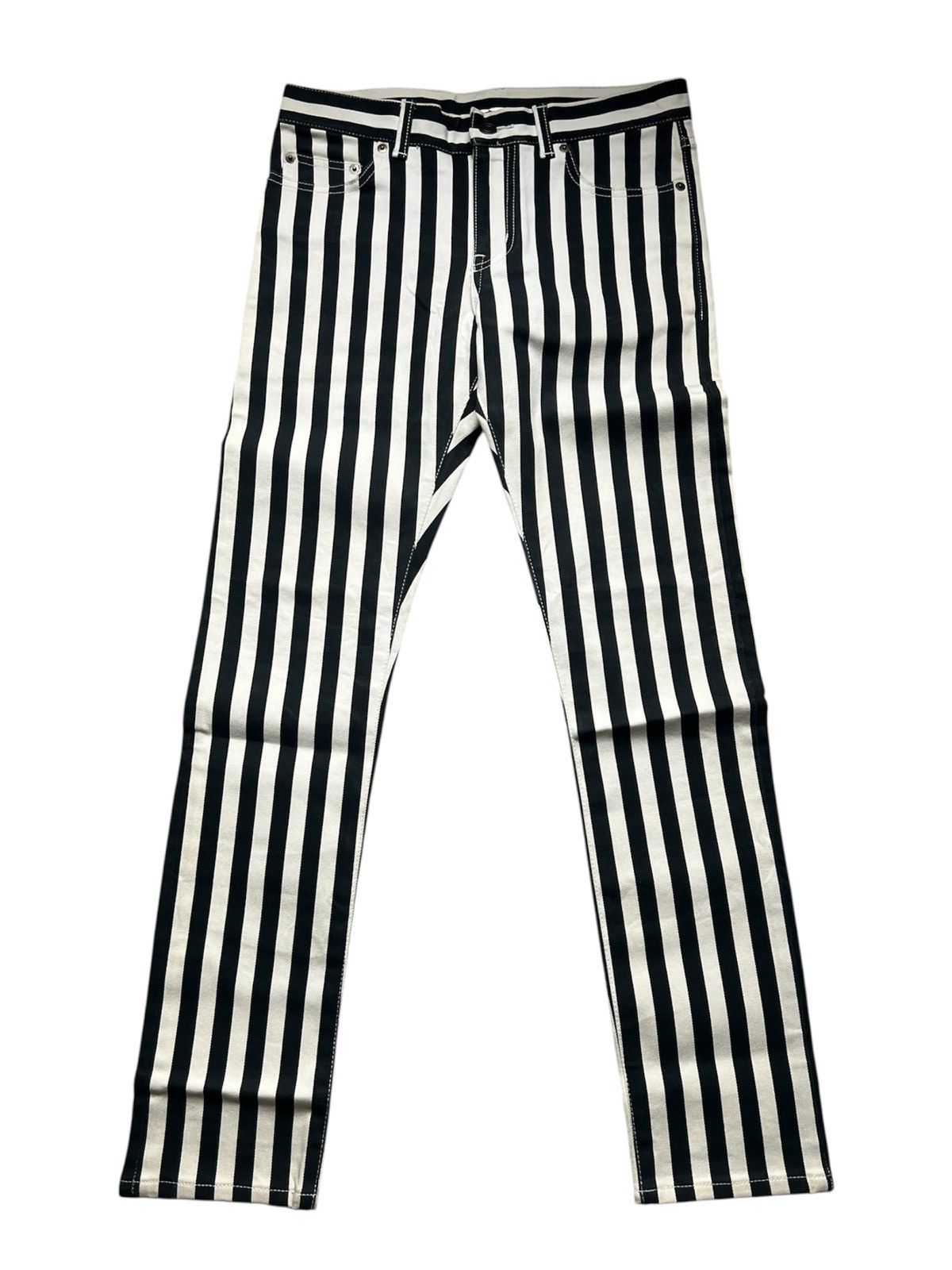 SS13 Saint Laurent Hedi Slimane Striped Jeans