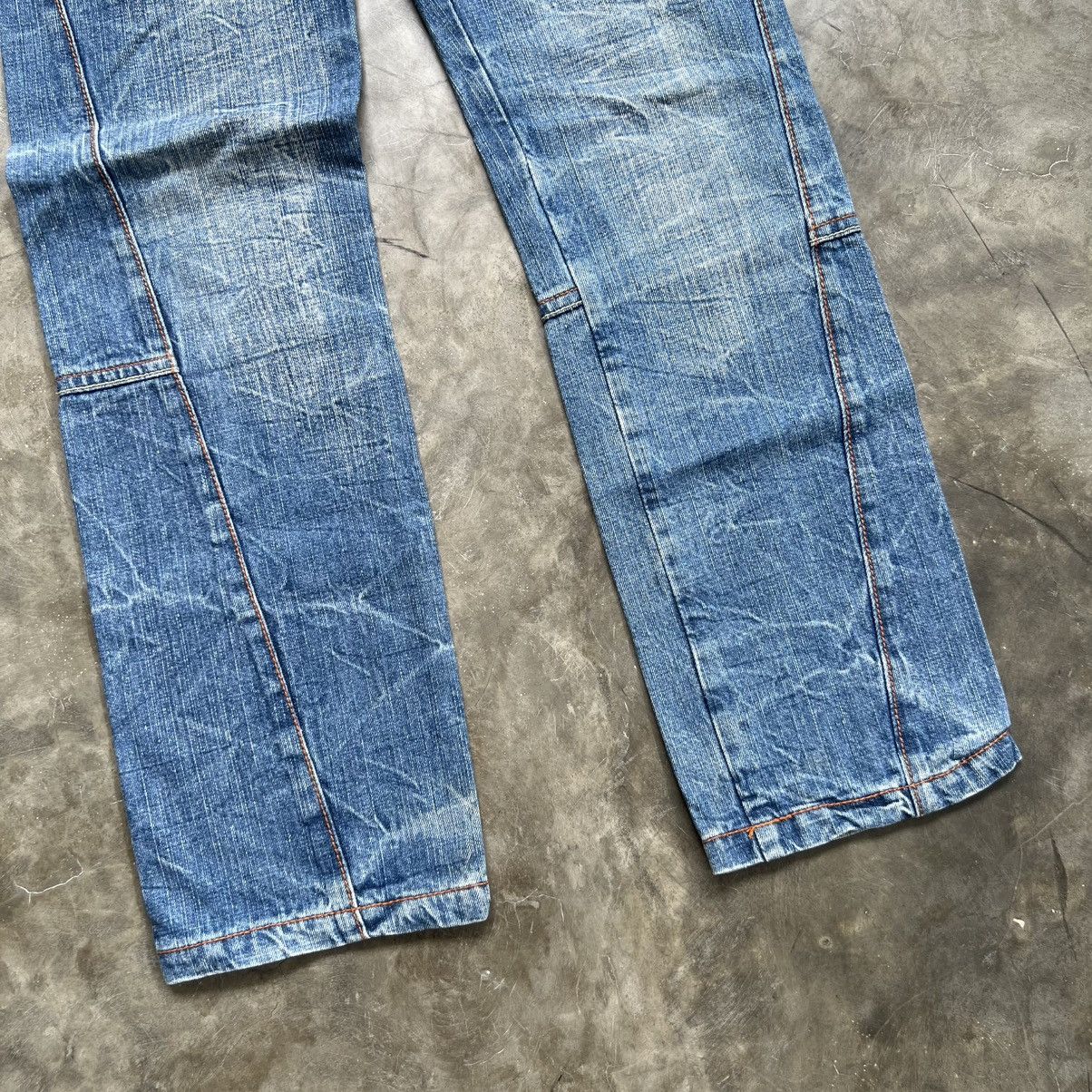 Hysteric Glamour 2000s Ba-Tsu Studio Vkei Style Double Waist Faded Jeans Size US 28 / EU 44 - 7 Thumbnail