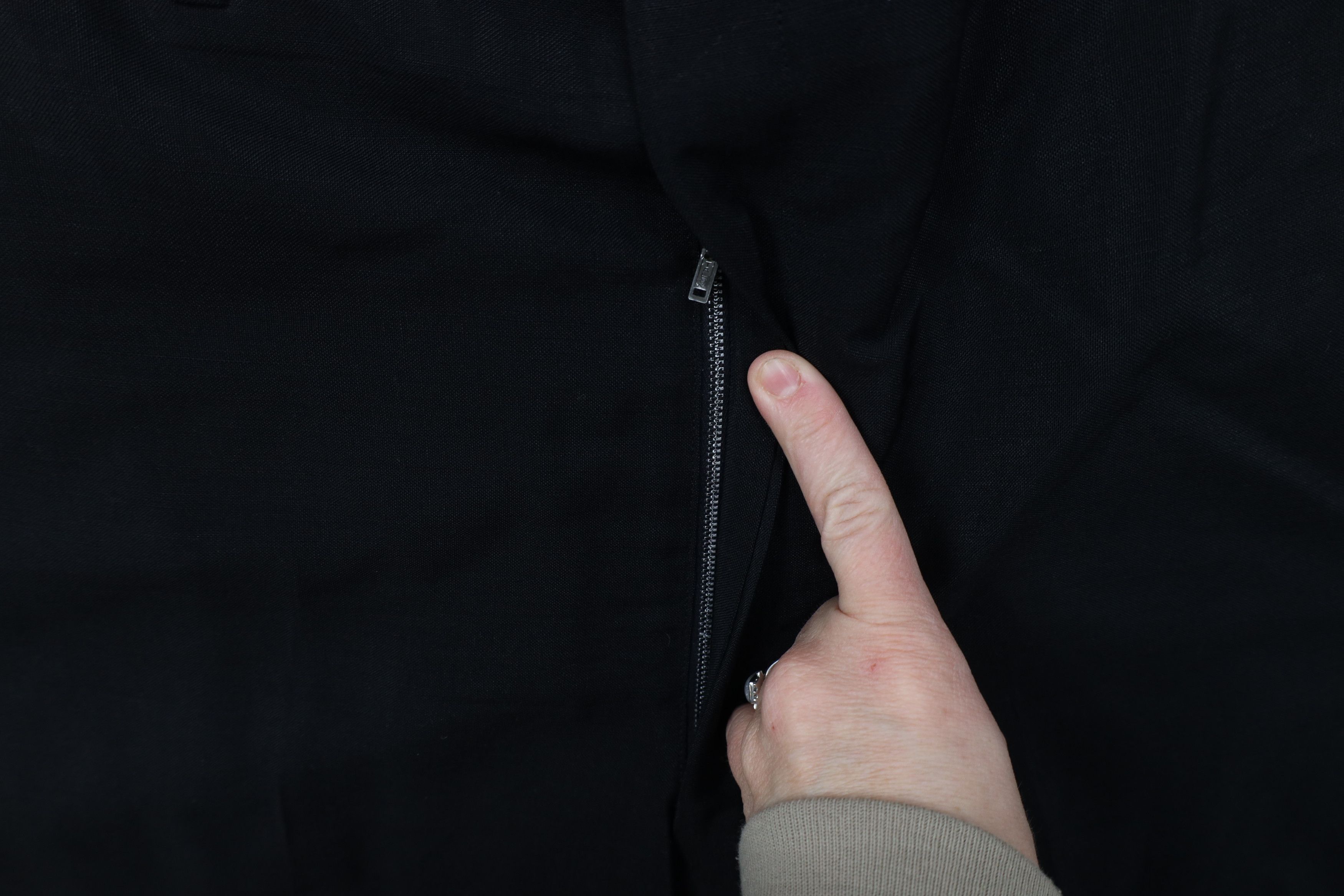 Vintage Vintage 50s Rockabilly Gabardine Knit Chino Pants Black USA Size US 42 / EU 58 - 5 Thumbnail