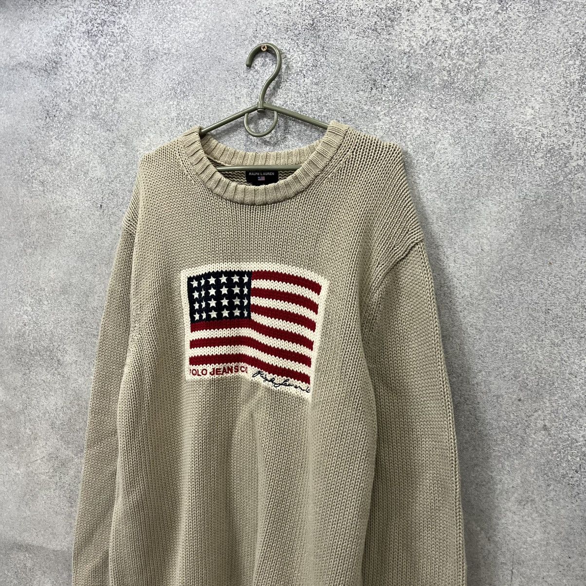 Polo Ralph Lauren vintage usa flag sweatshirt polo ralph lauren style y2k 90s Size US L / EU 52-54 / 3 - 2 Thumbnail