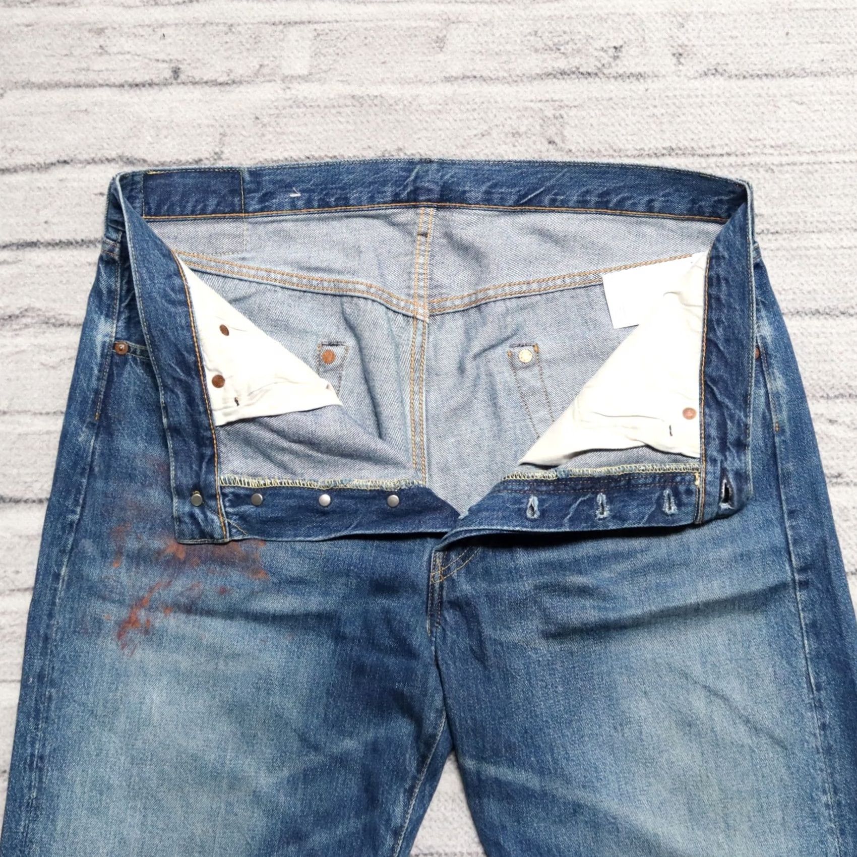 Levi's VINTAGE Levis 501XX Big E Selvedge Denim Jeans 36 34 Medium Wash Mens Jeans Size US 36 / EU 52 - 4 Thumbnail