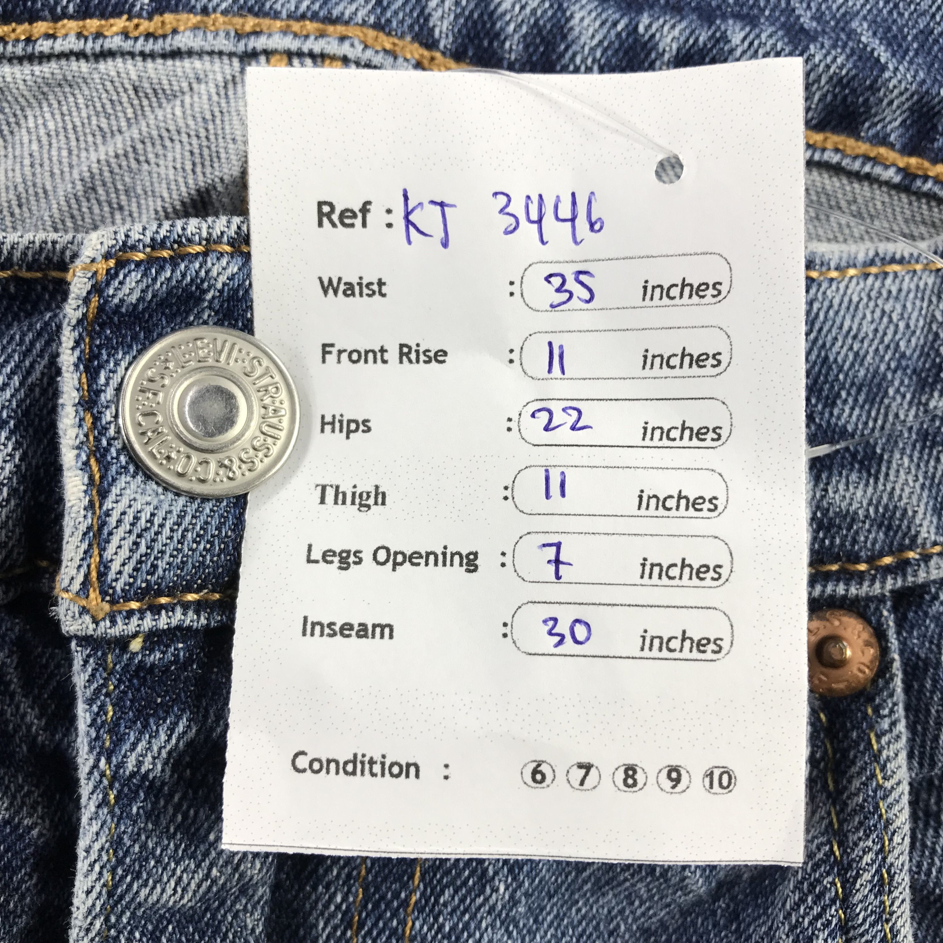 Levi's Vintage Levis 502 Jeans Faded Blue Denim KJ3446 Size US 34 / EU 50 - 14 Thumbnail
