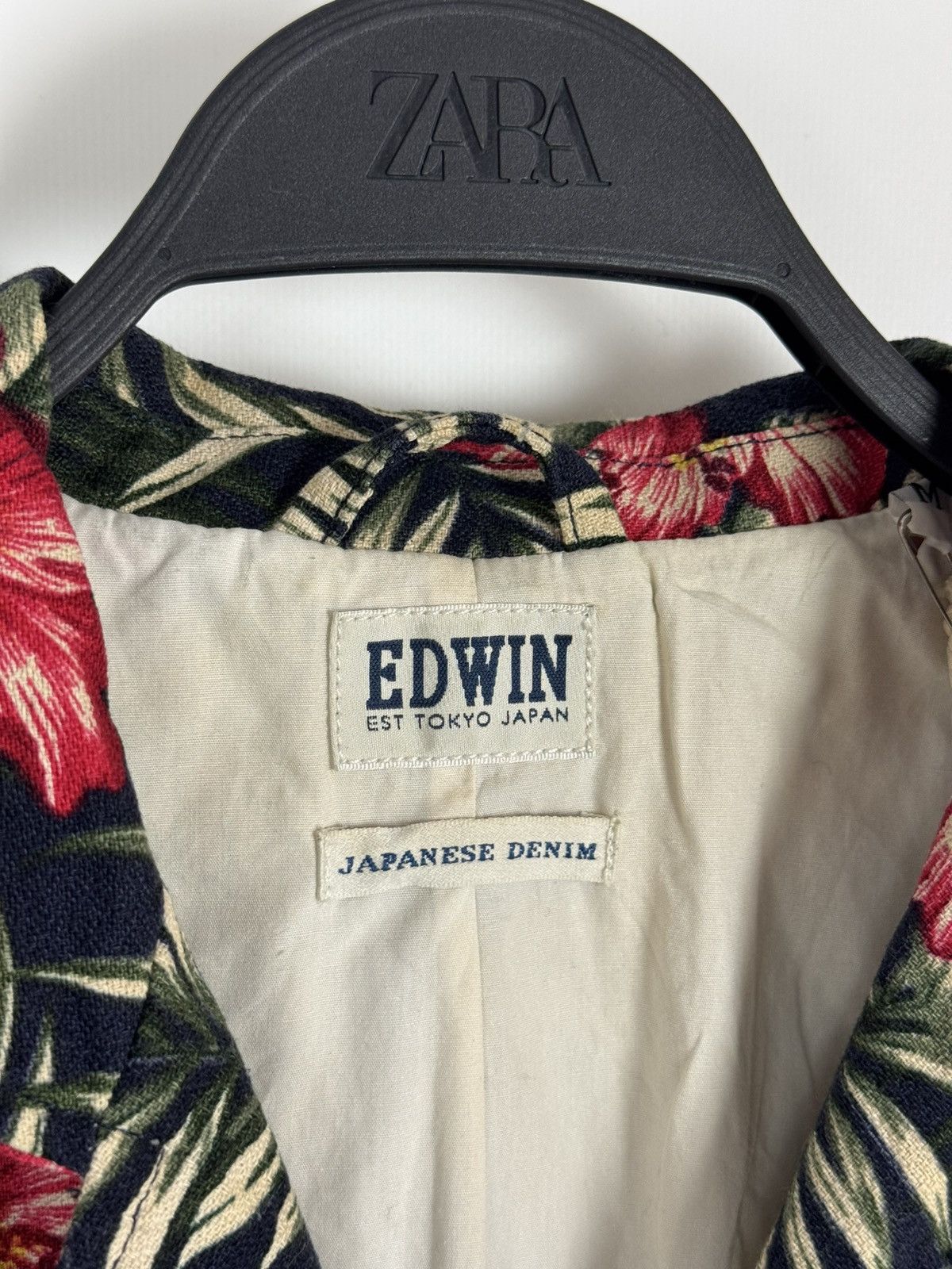 Edwin New! Edwin Simple Post Japanese Denim Floral Blazer Jacket Size US M / EU 48-50 / 2 - 5 Thumbnail