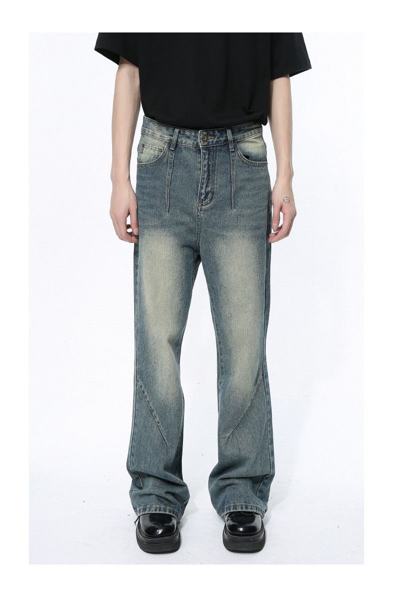 Japanese Brand × Jean High street washed distressed straight bootcut jeans y2k Size US 32 / EU 48 - 1 Thumbnail