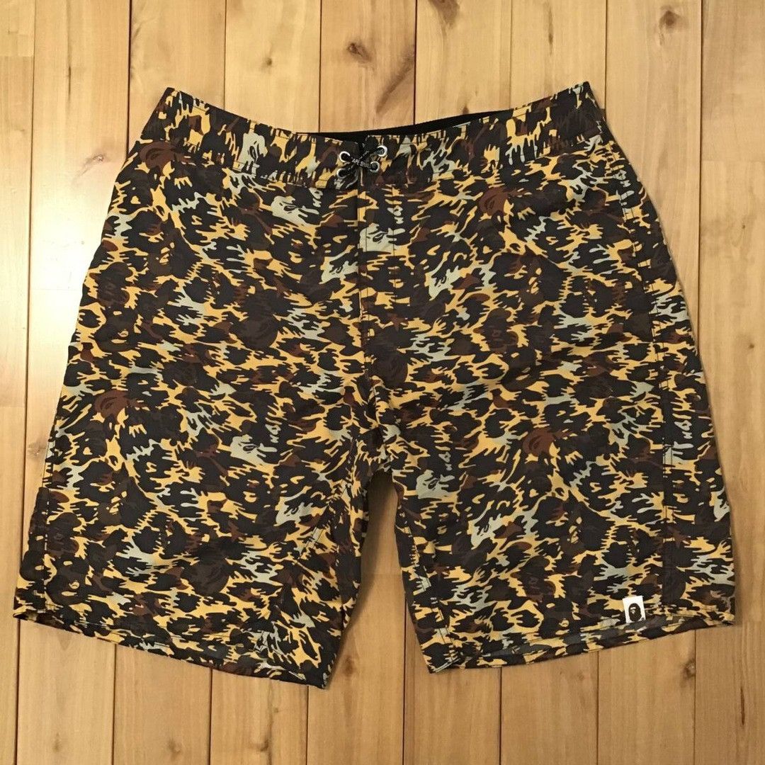 Bape × Nigo BAPE Leopard camo nylon shorts a bathing ape NIGO ★size L Size US 34 / EU 50 - 1 Thumbnail
